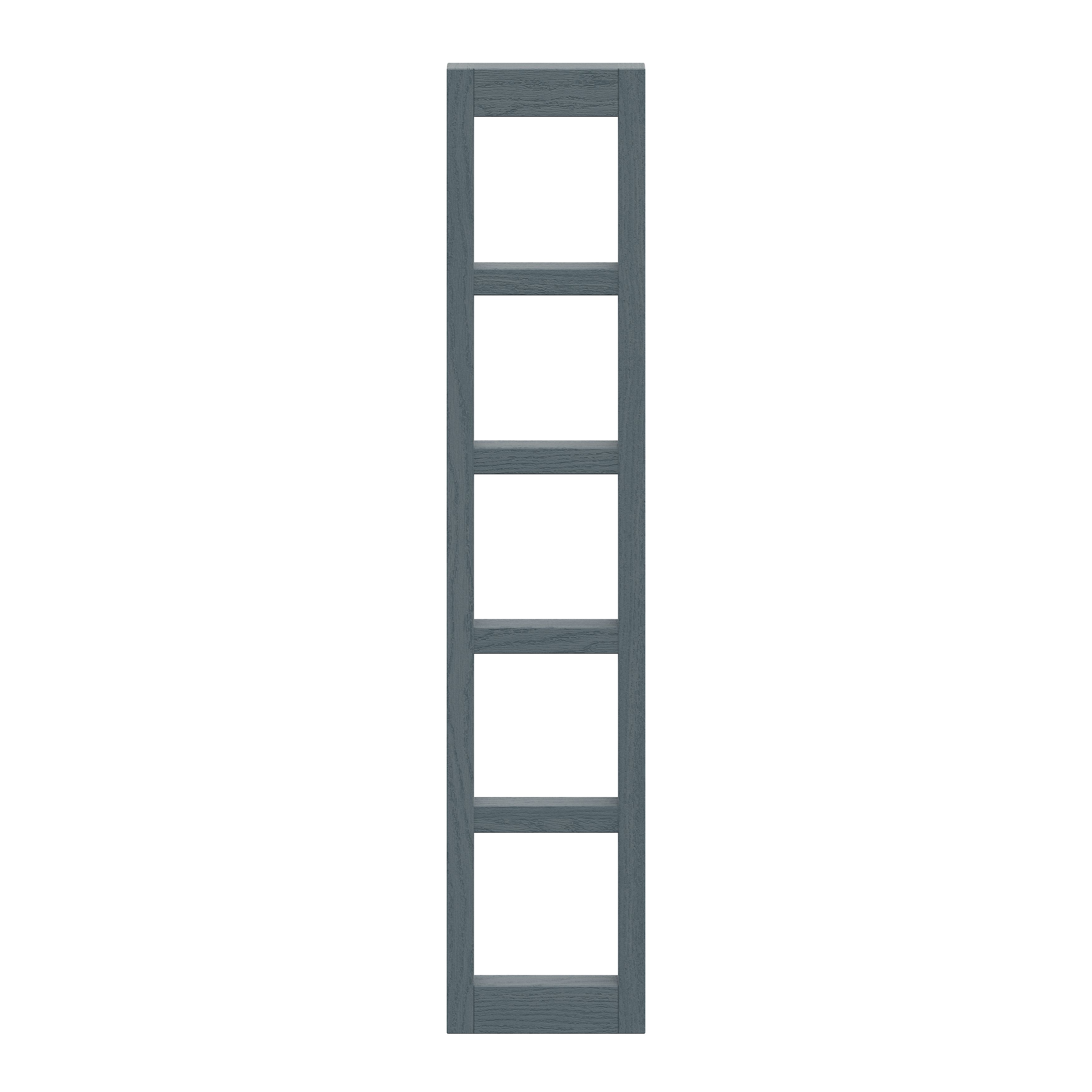 Alpinia Matt Dusk Blue Wine rack fascia, (H)715mm (W)147mm
