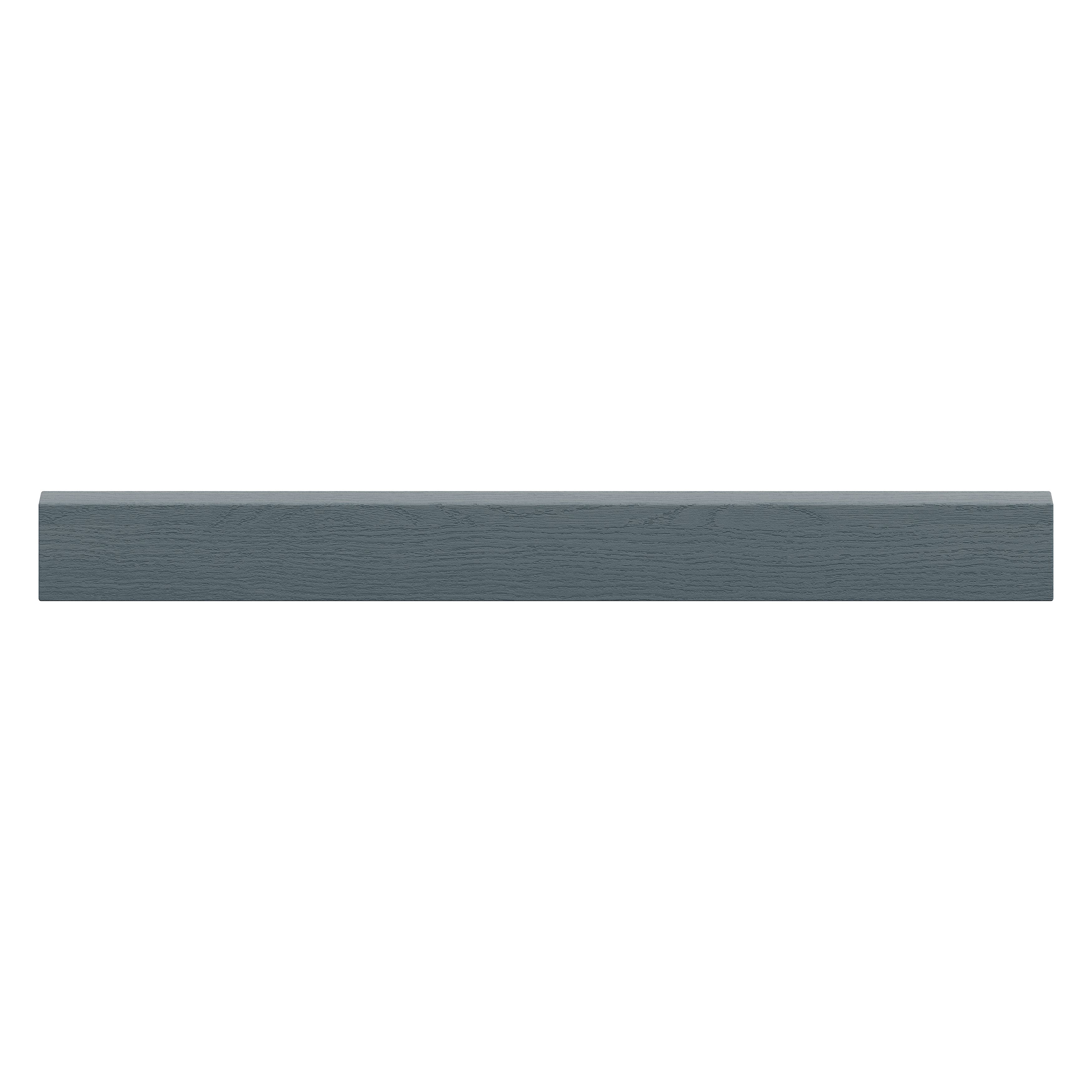 Alpinia Matt dusk blue wood effect Shaker Appliance Cabinet door (W)600mm (H)58mm (T)18mm