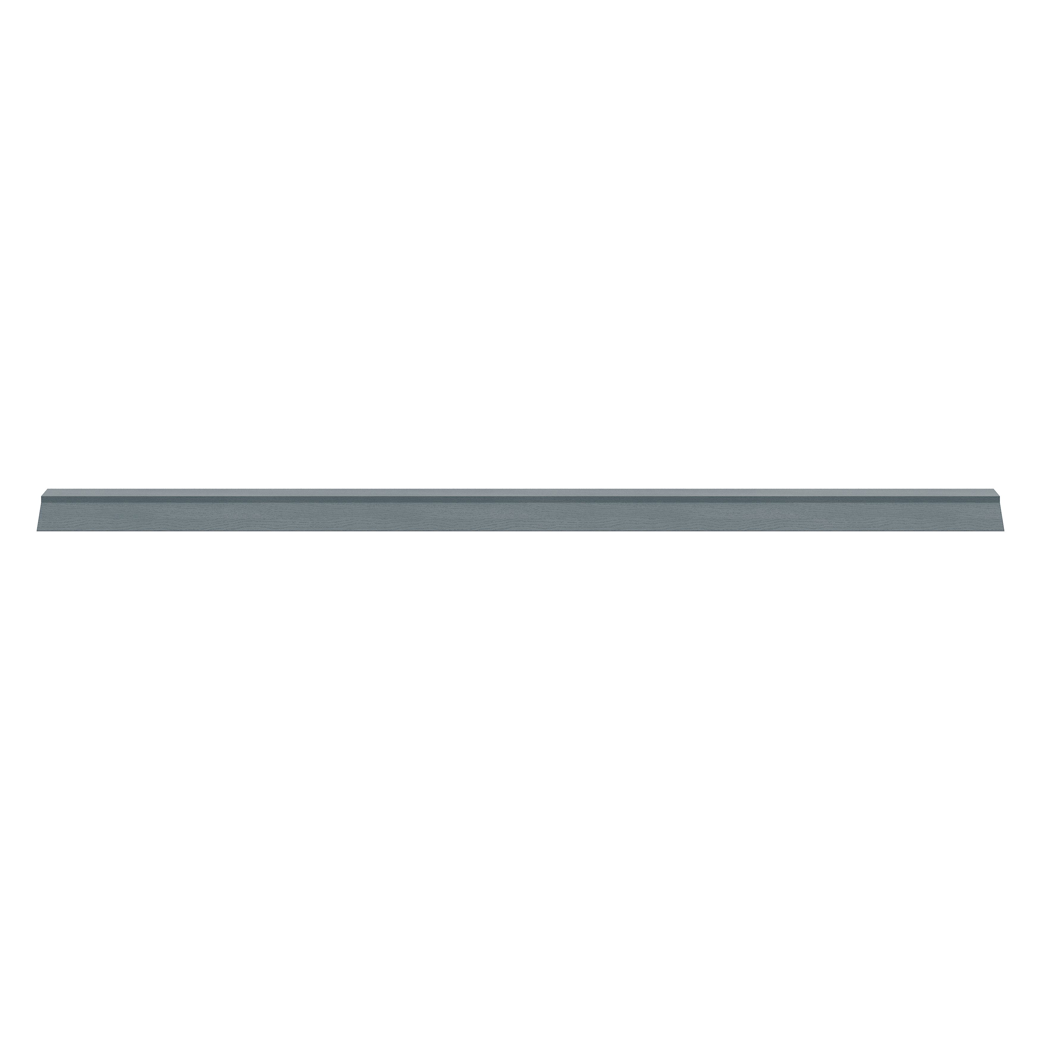 Alpinia Matt dusk blue wood effect Shaker Cornice, (L)2400mm (H)75mm