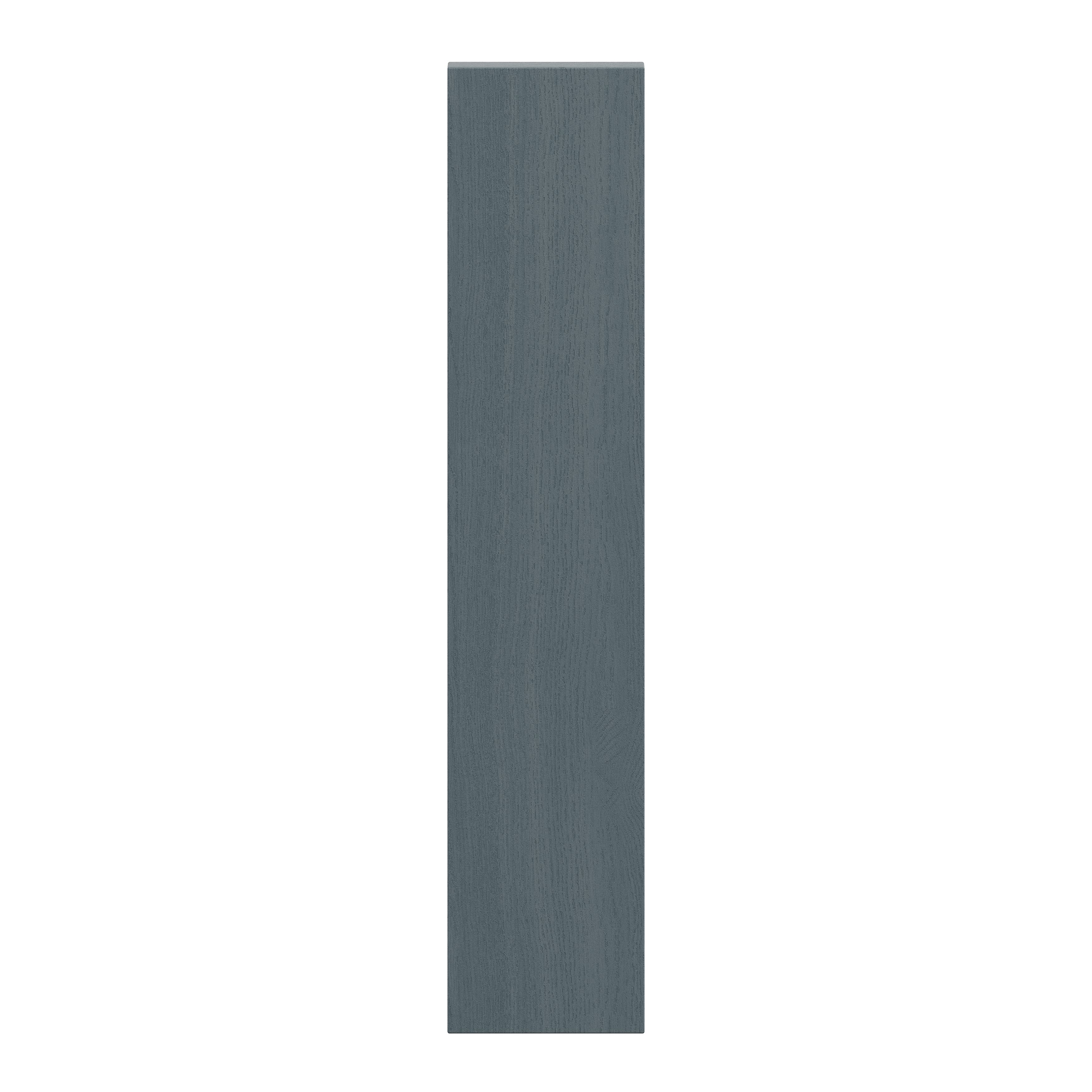 Alpinia Matt dusk blue wood effect Shaker Highline Cabinet door (W)150mm (H)715mm (T)18mm