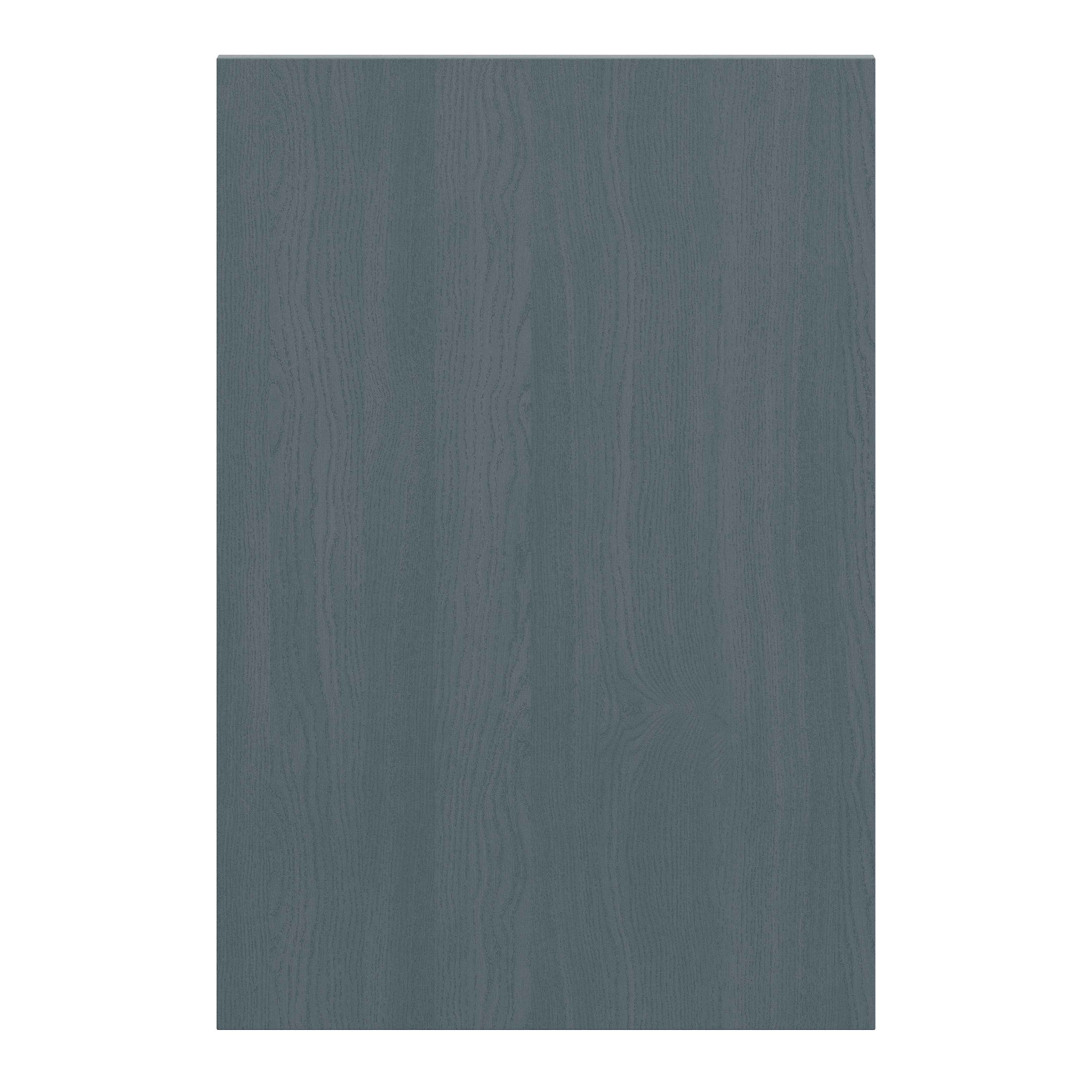 Alpinia Matt dusk blue wood effect Standard Clad on end panel (H)900mm (W)610mm