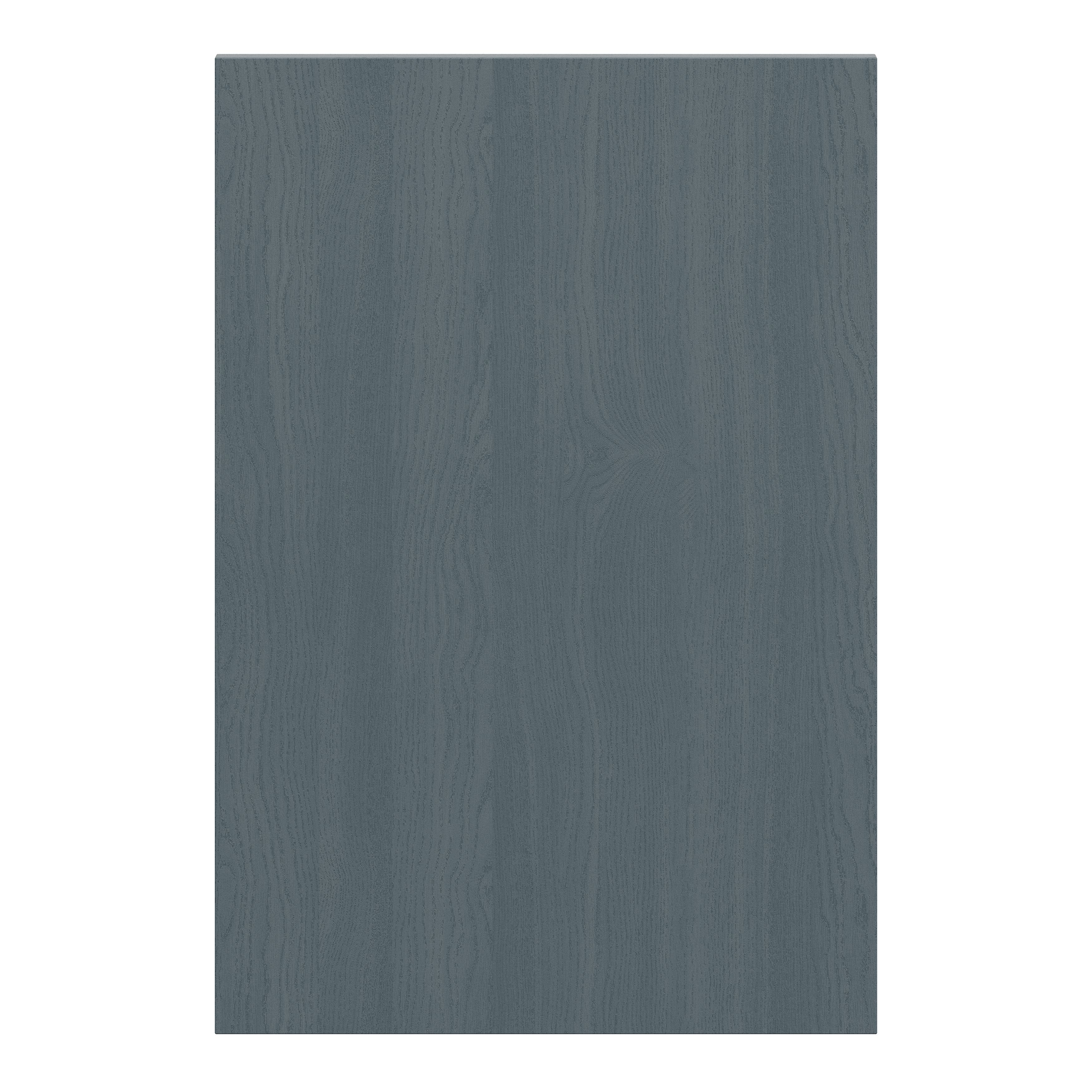 Alpinia Matt dusk blue wood effect Standard End support panel (H)870mm (W)590mm