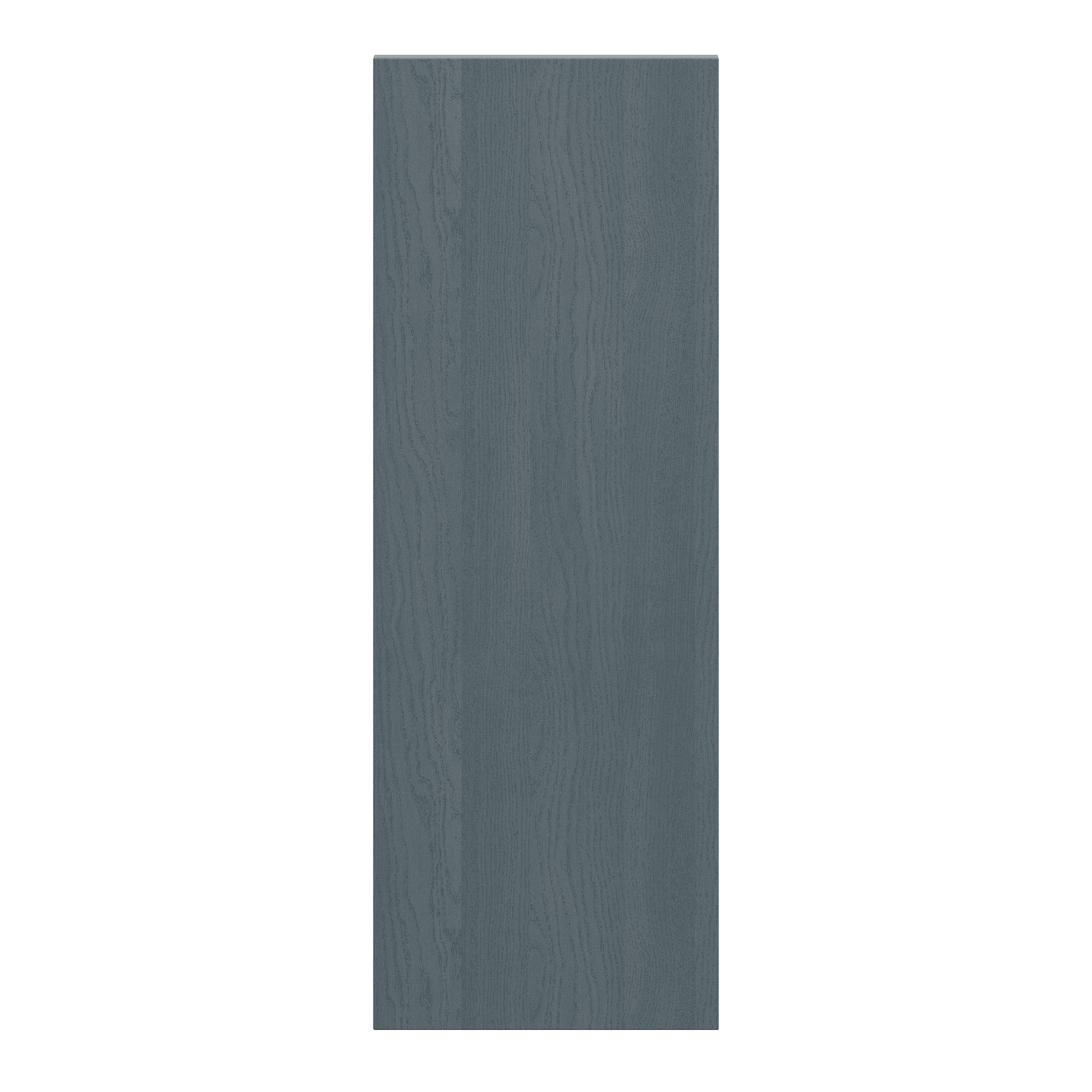 Alpinia Matt dusk blue wood effect Tall End panel (H)900mm (W)320mm