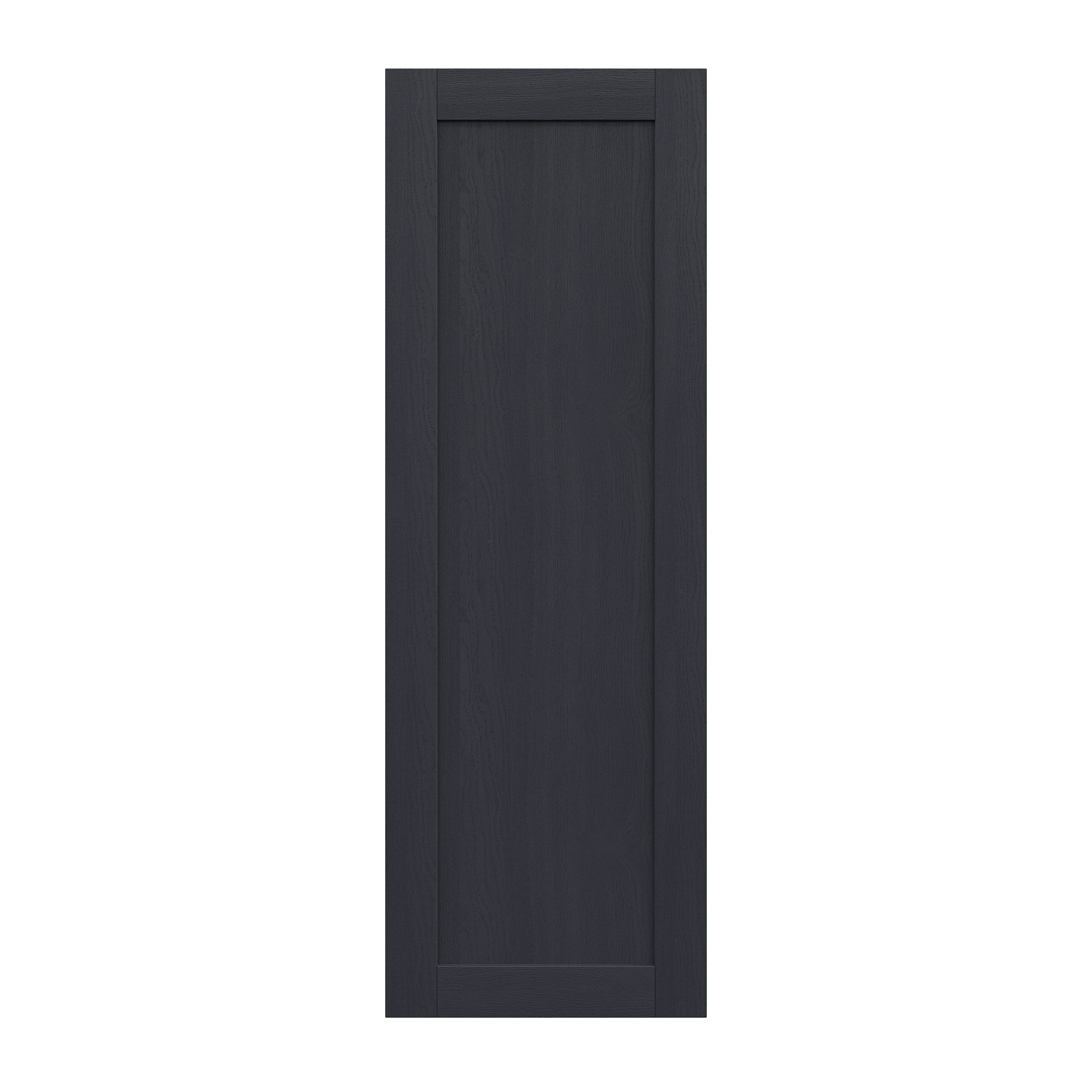 Alpinia Matt midnight navy wood effect Shaker 70:30 Tall larder Cabinet door (W)500mm (H)1467mm (T)18mm