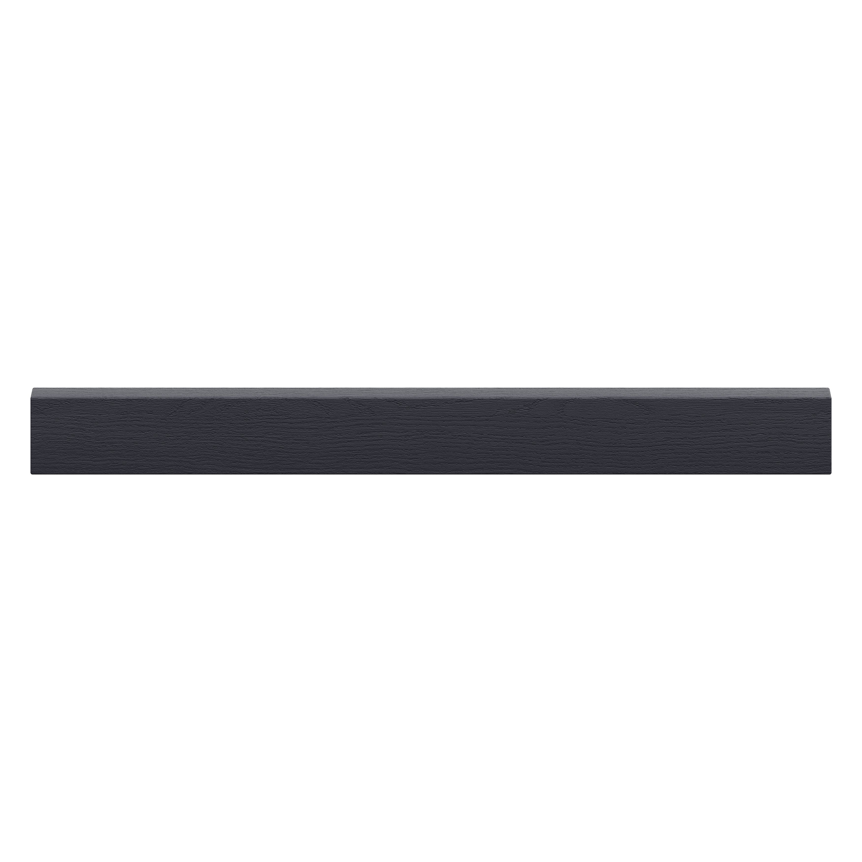Alpinia Matt midnight navy wood effect Shaker Appliance Cabinet door (W)600mm (H)58mm (T)18mm