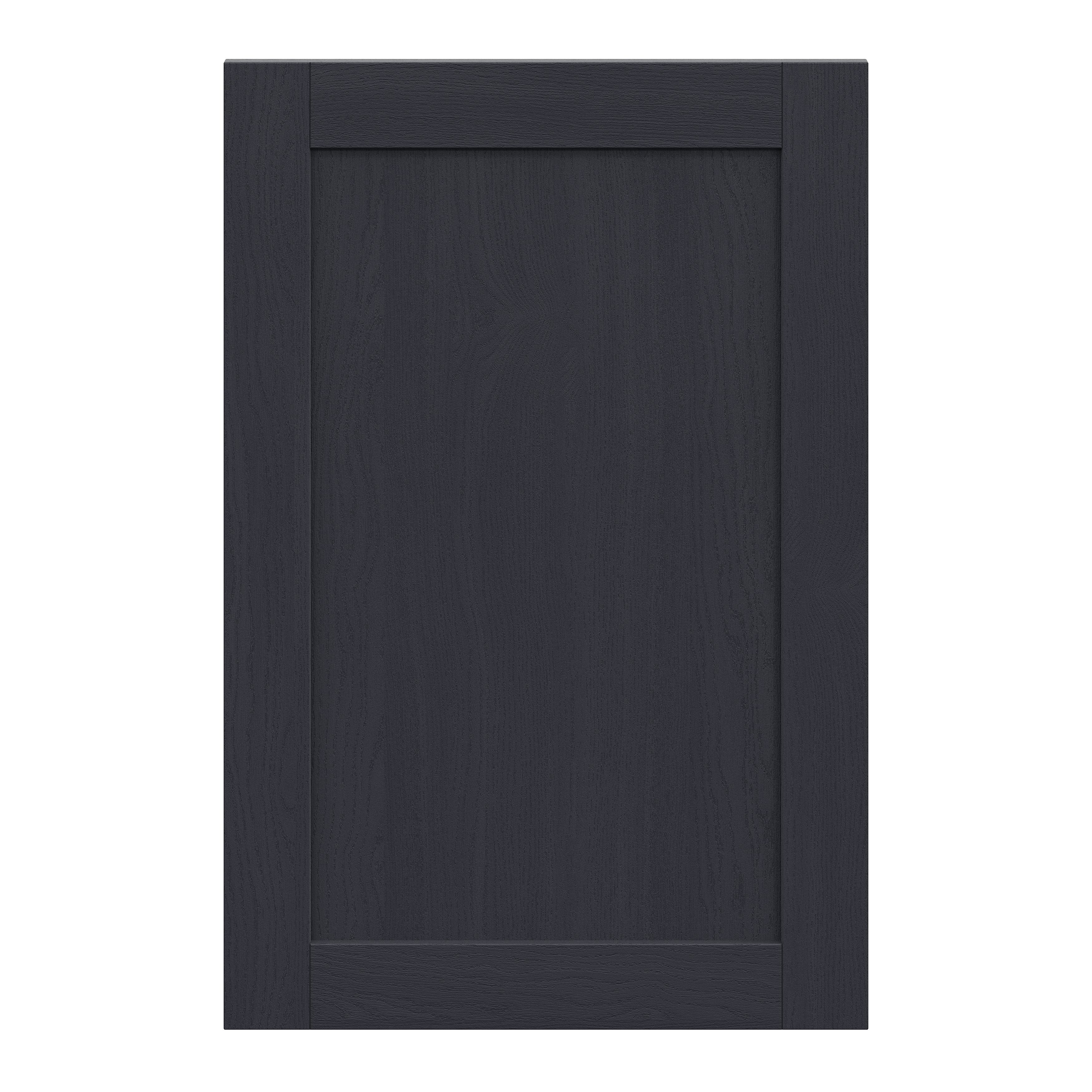 Alpinia Matt midnight navy wood effect Shaker Tall wall Cabinet door (W)600mm (H)895mm (T)18mm