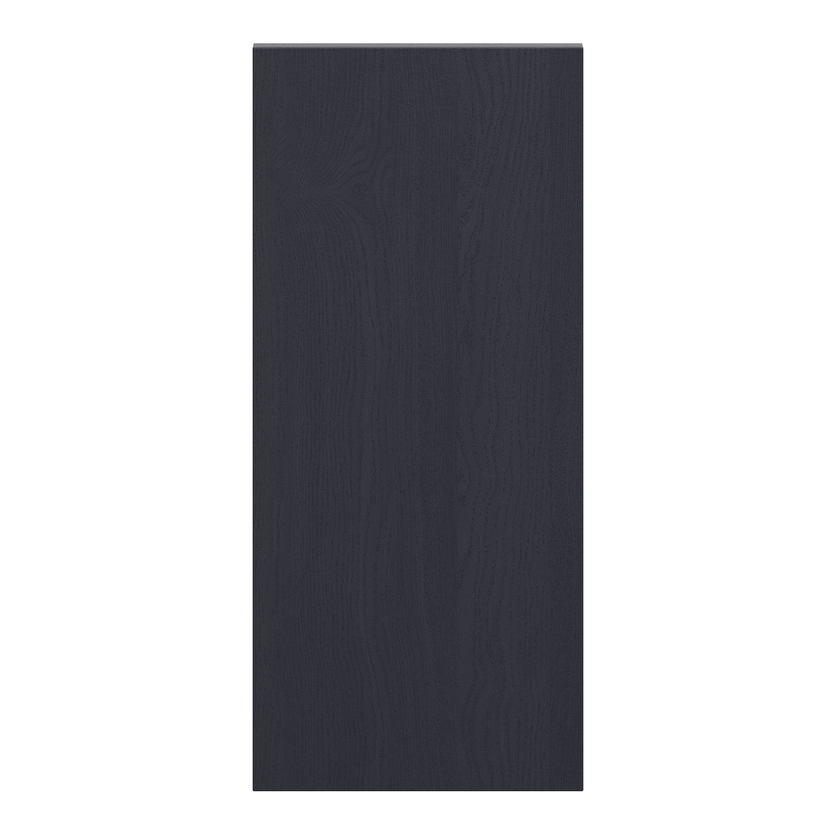 Alpinia Matt midnight navy wood effect Standard End panel (H)720mm (W)320mm