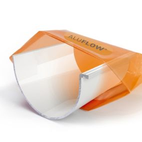 Aluflow White Half round Union Bracket