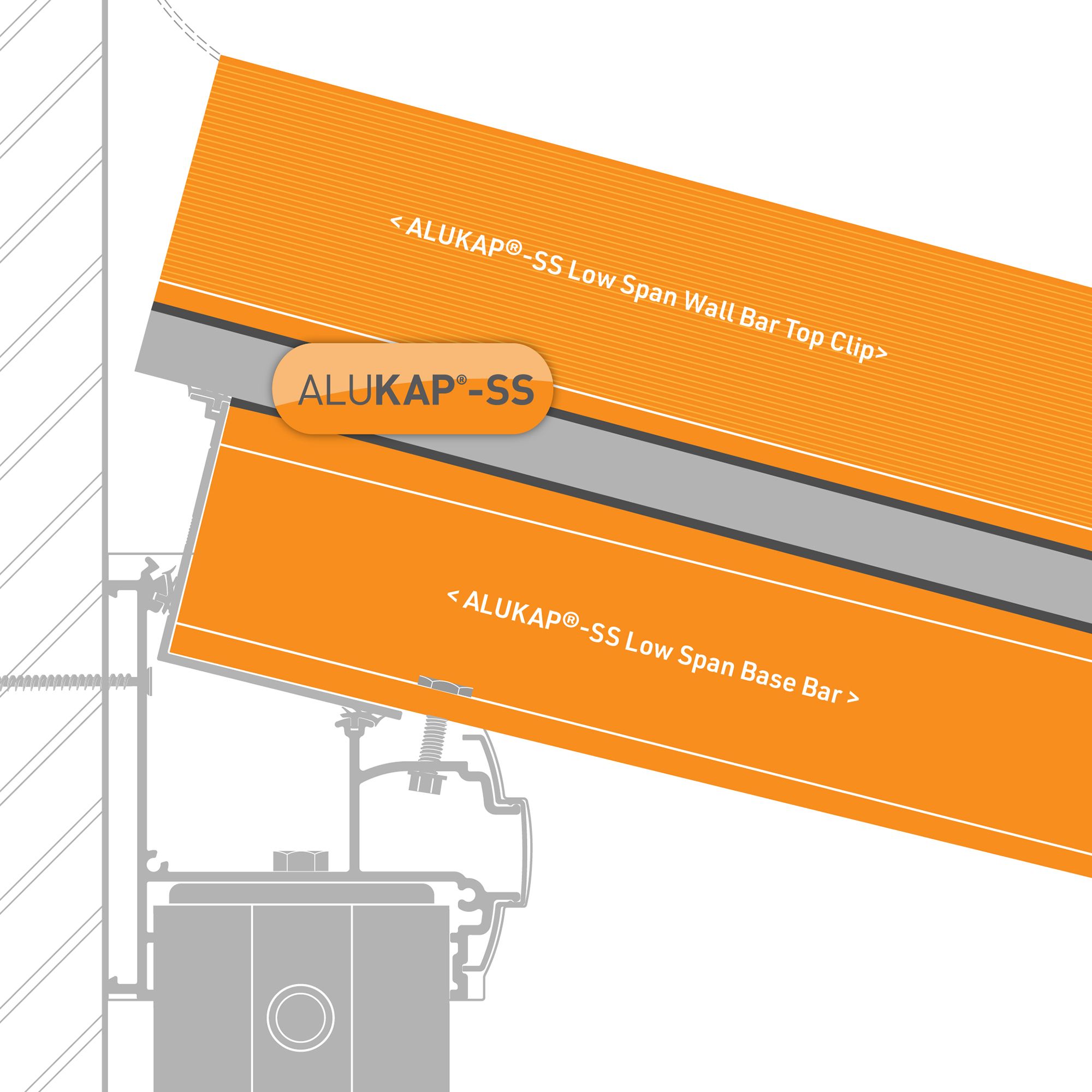 Alukap SS Brown Aluminium Low profile Glazing bar, (L)4.8m (W)60mm (T)140mm