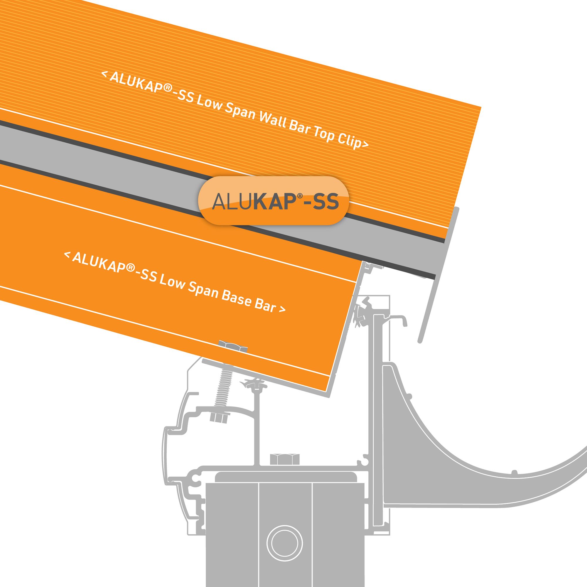 Alukap SS Brown Aluminium Low profile Glazing bar, (L)4.8m (W)60mm (T)140mm