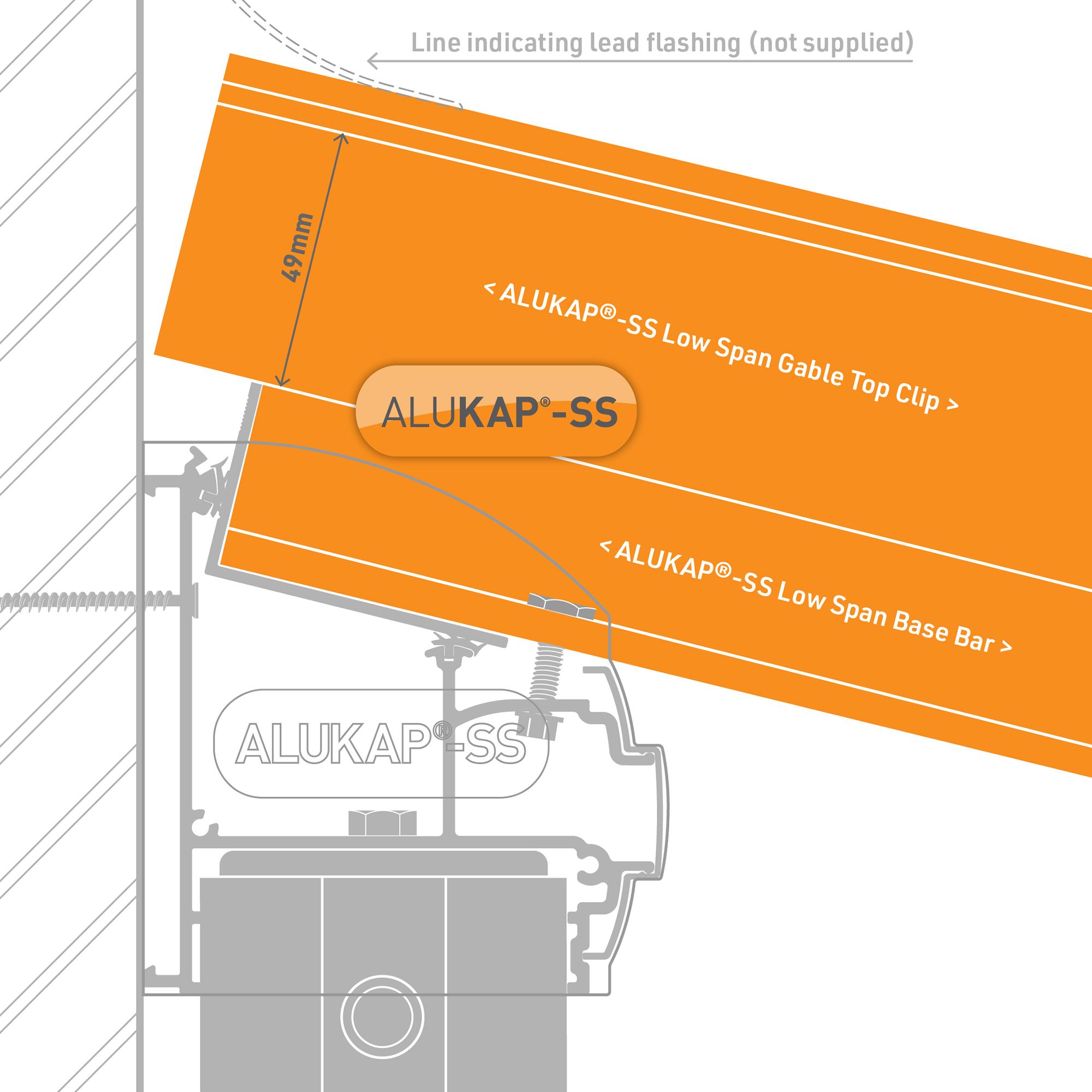 Alukap SS Brown Aluminium Low profile Glazing bar, (L)4.8m (W)60mm (T)90mm