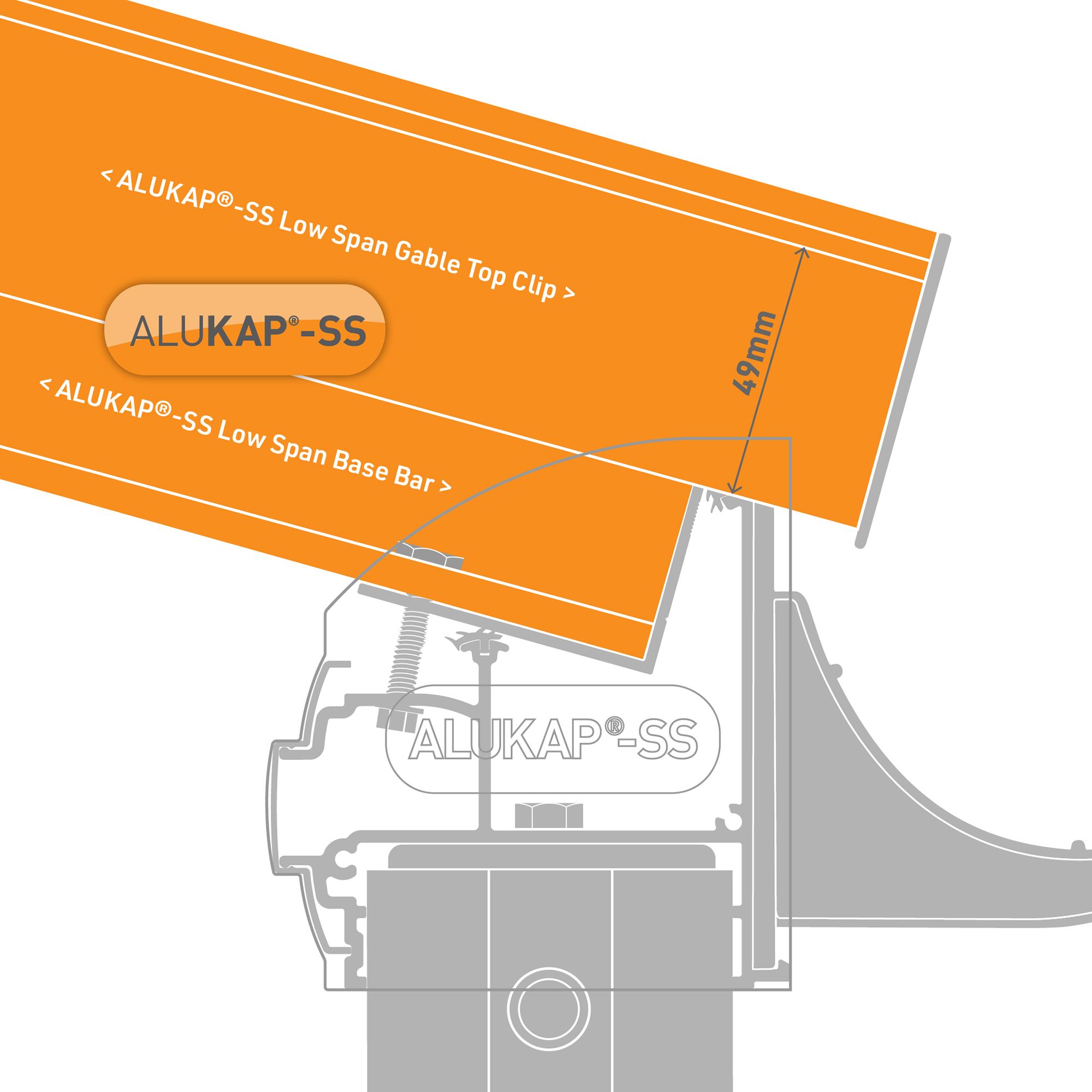 Alukap SS Brown Aluminium Low profile Glazing bar, (L)4.8m (W)60mm (T)90mm