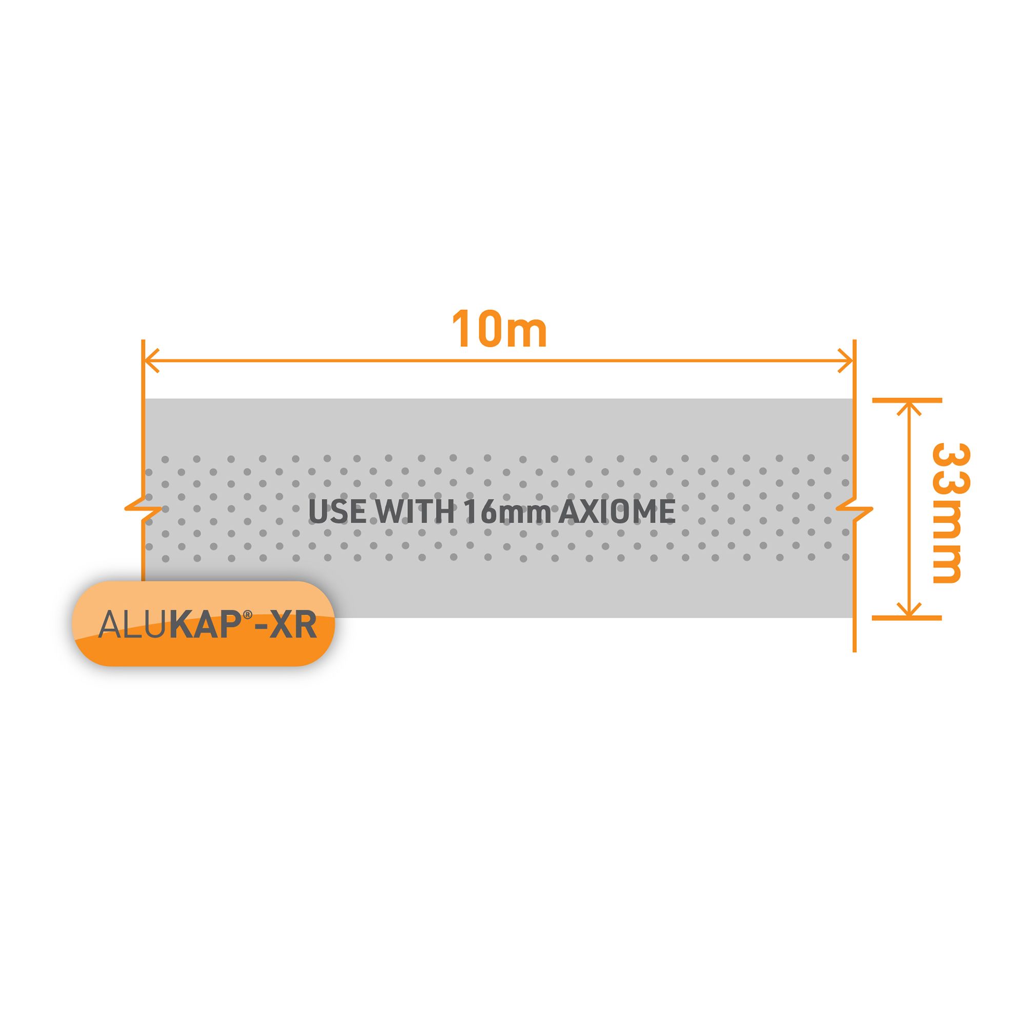ALUKAP-XR Aluminium Silver effect Anti-dust Tape (L)10m (W)33mm