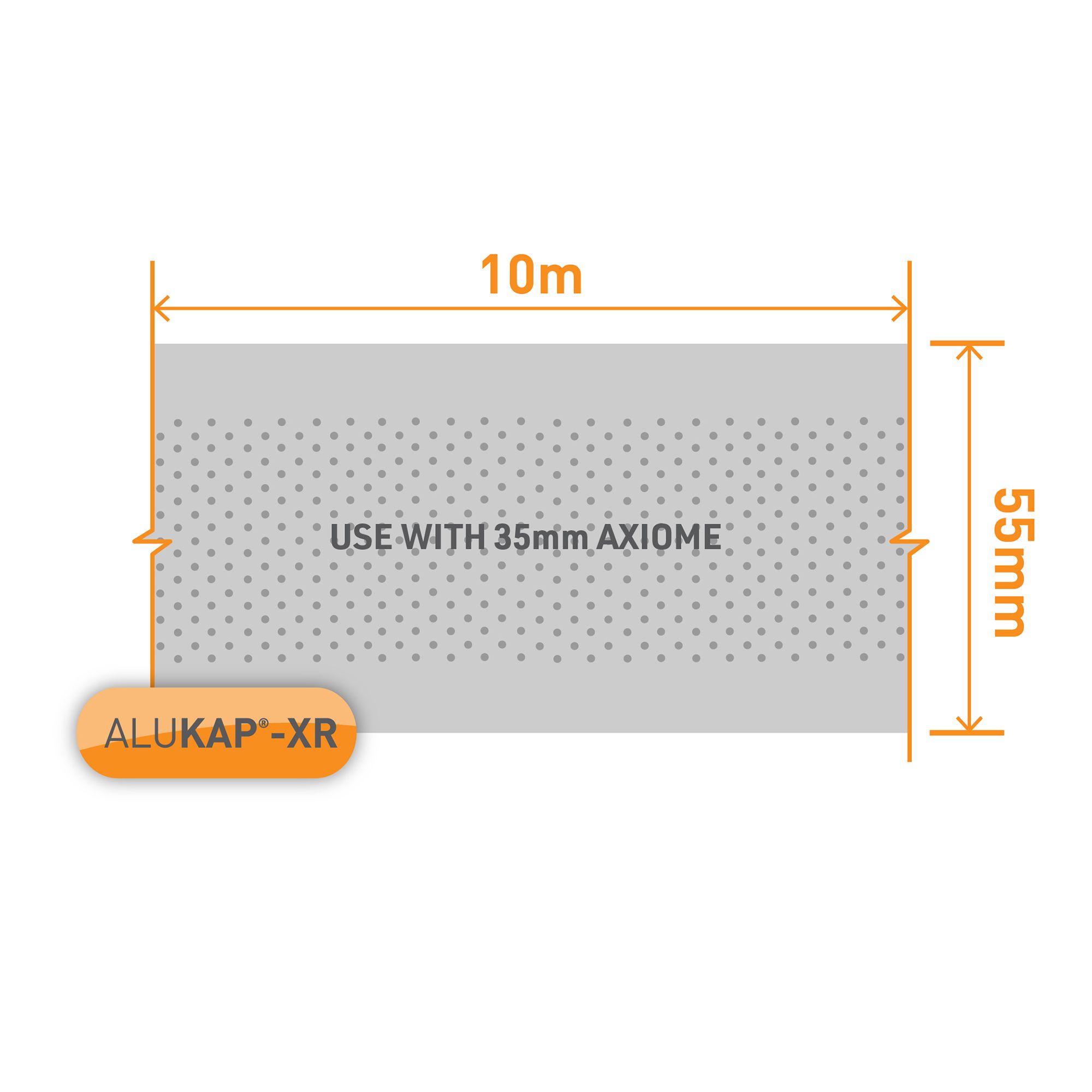 ALUKAP-XR Aluminium Silver effect Anti-dust Tape (L)10m (W)55mm