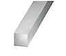 Aluminium Square Square bar, (L)1m (W)6mm (T)6mm