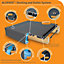 Alupave Grey Flat roof & decking board (L)2m (W)220mm (T)25mm