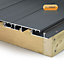 Alupave Grey Flat roof & decking board (L)3m (W)220mm (T)25mm