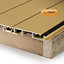Alupave Sand Flat roof & decking board (L)3m (W)220mm (T)25mm