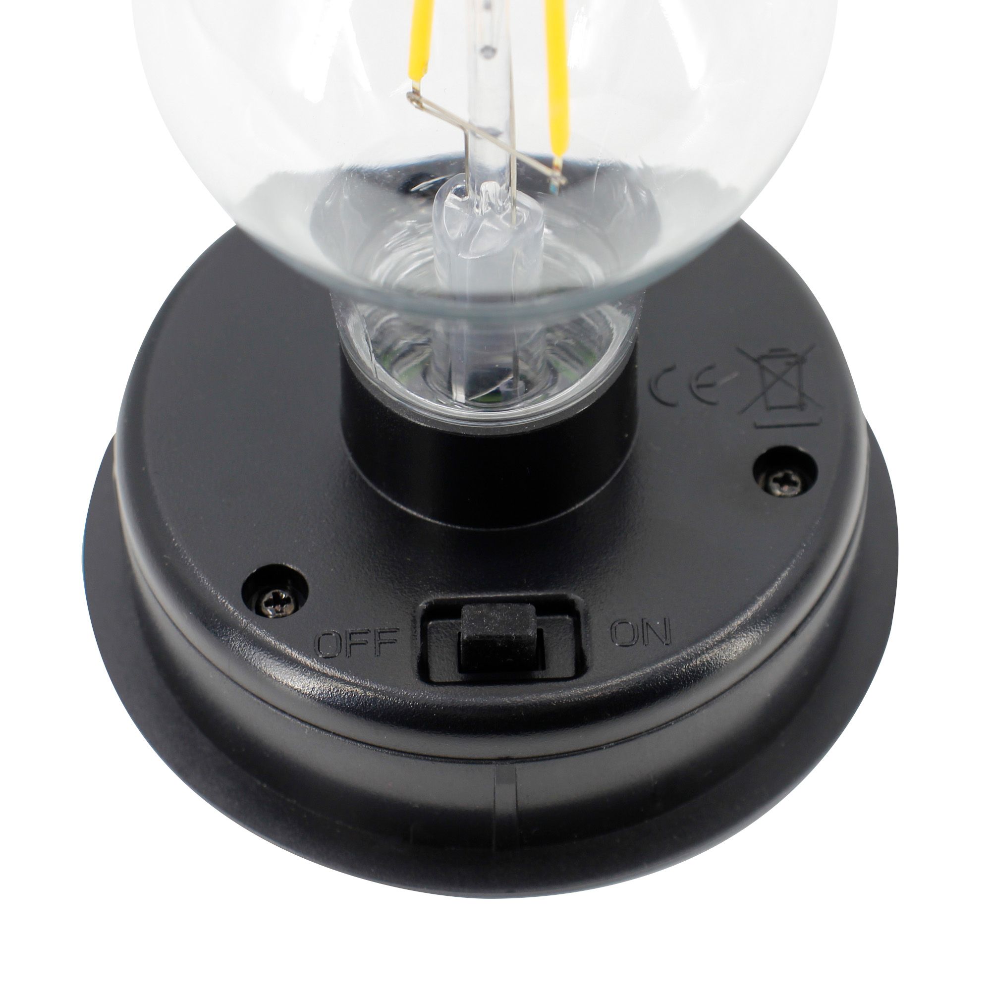 Amanpulo Black Solar-powered Integrated LED Outdoor Table lamp