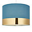 Amara Brushed Teal Lamp shade (D)30cm