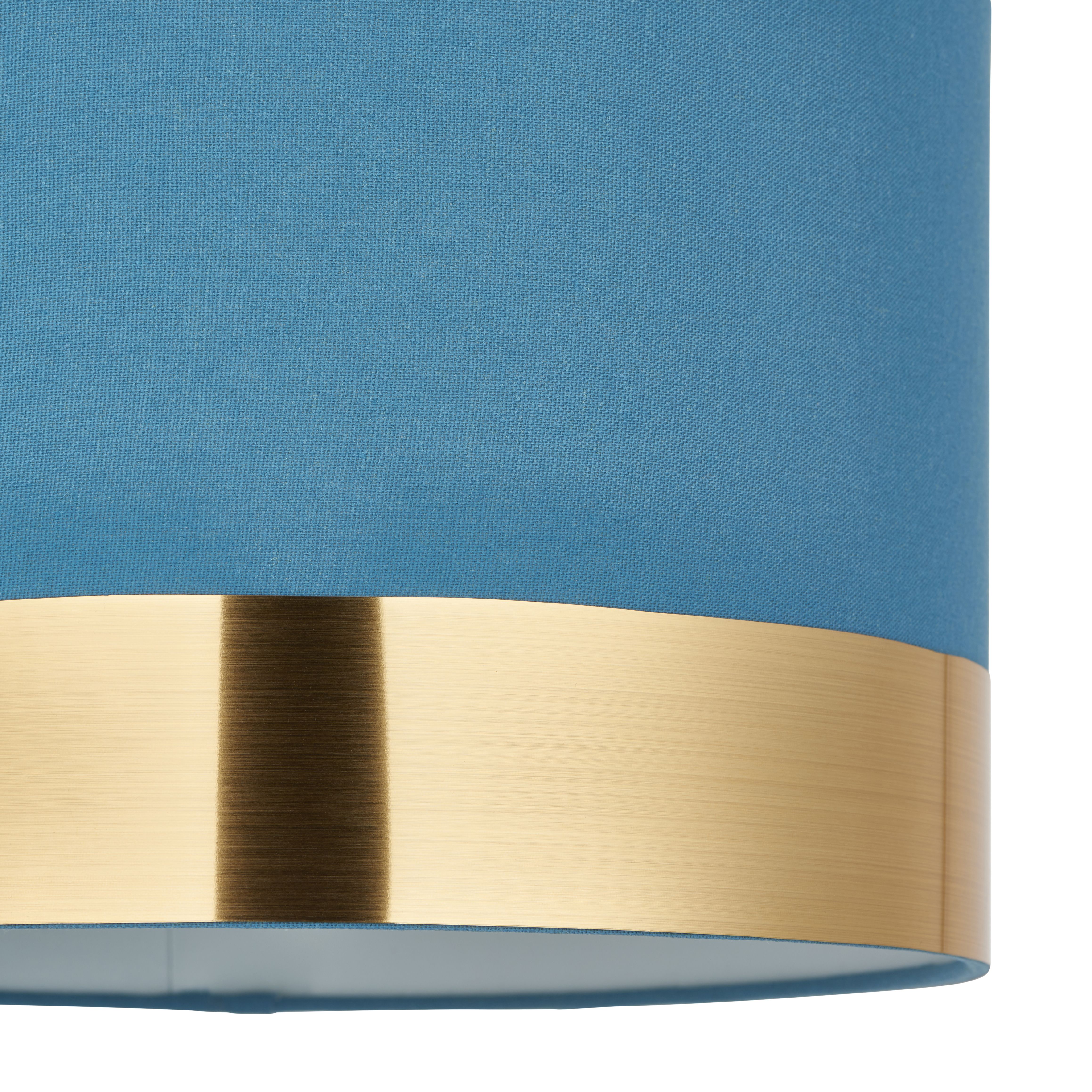 Amara Brushed Teal Lamp shade (D)30cm