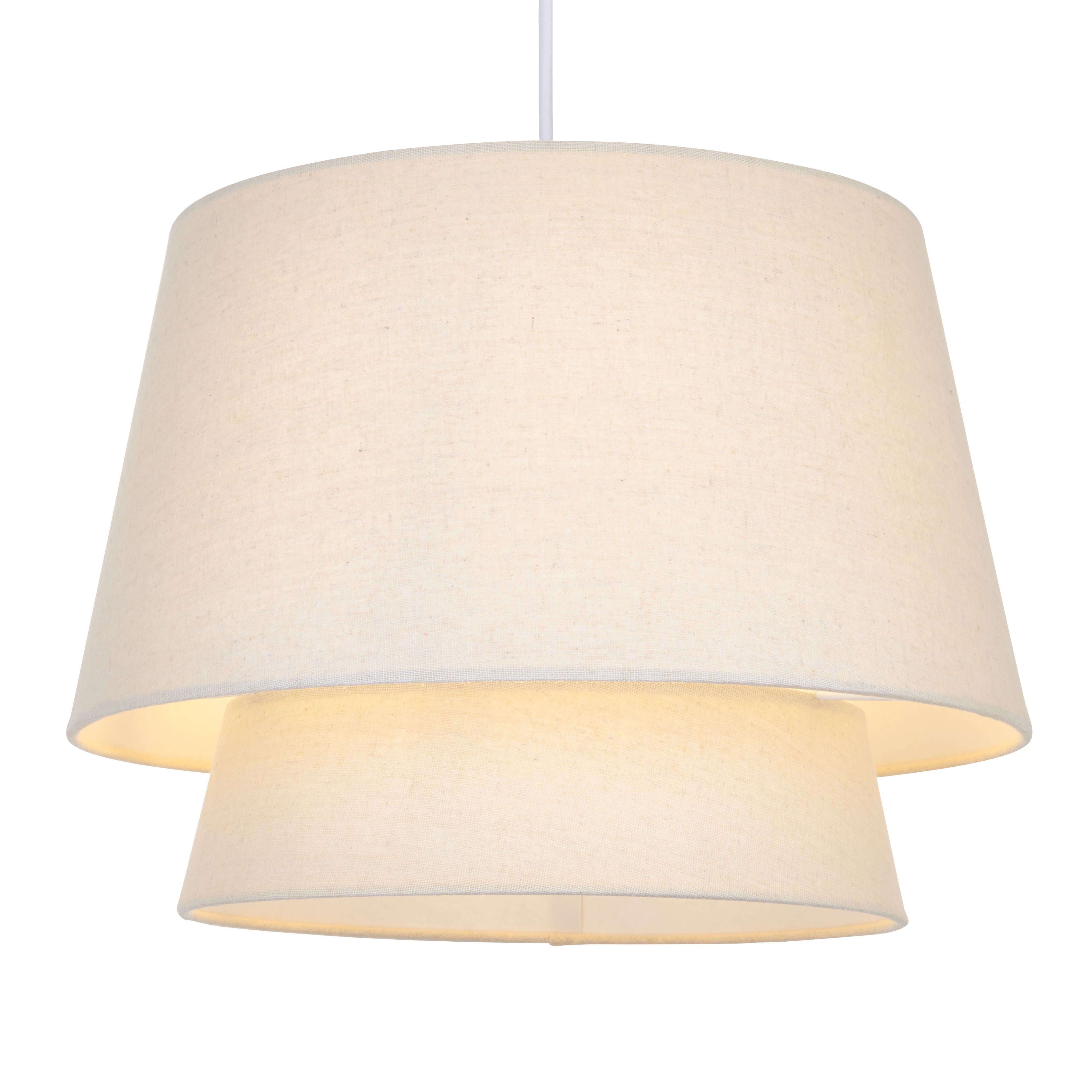 Ambra White Pendant ceiling light, (Dia)350mm