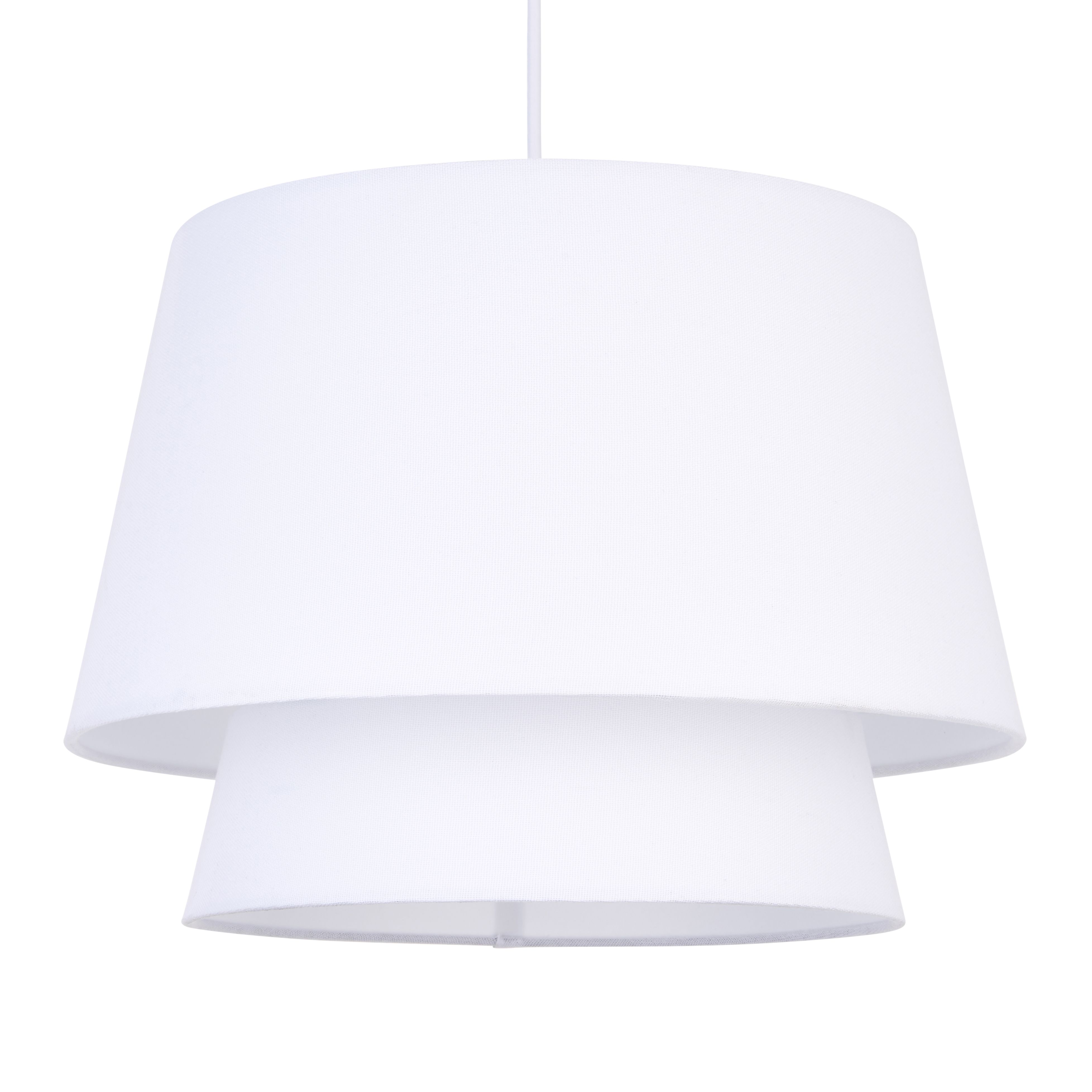 Ambra White Pendant ceiling light, (Dia)350mm
