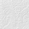 Anaglypta Luxury High traditional White Damask Blown Wallpaper