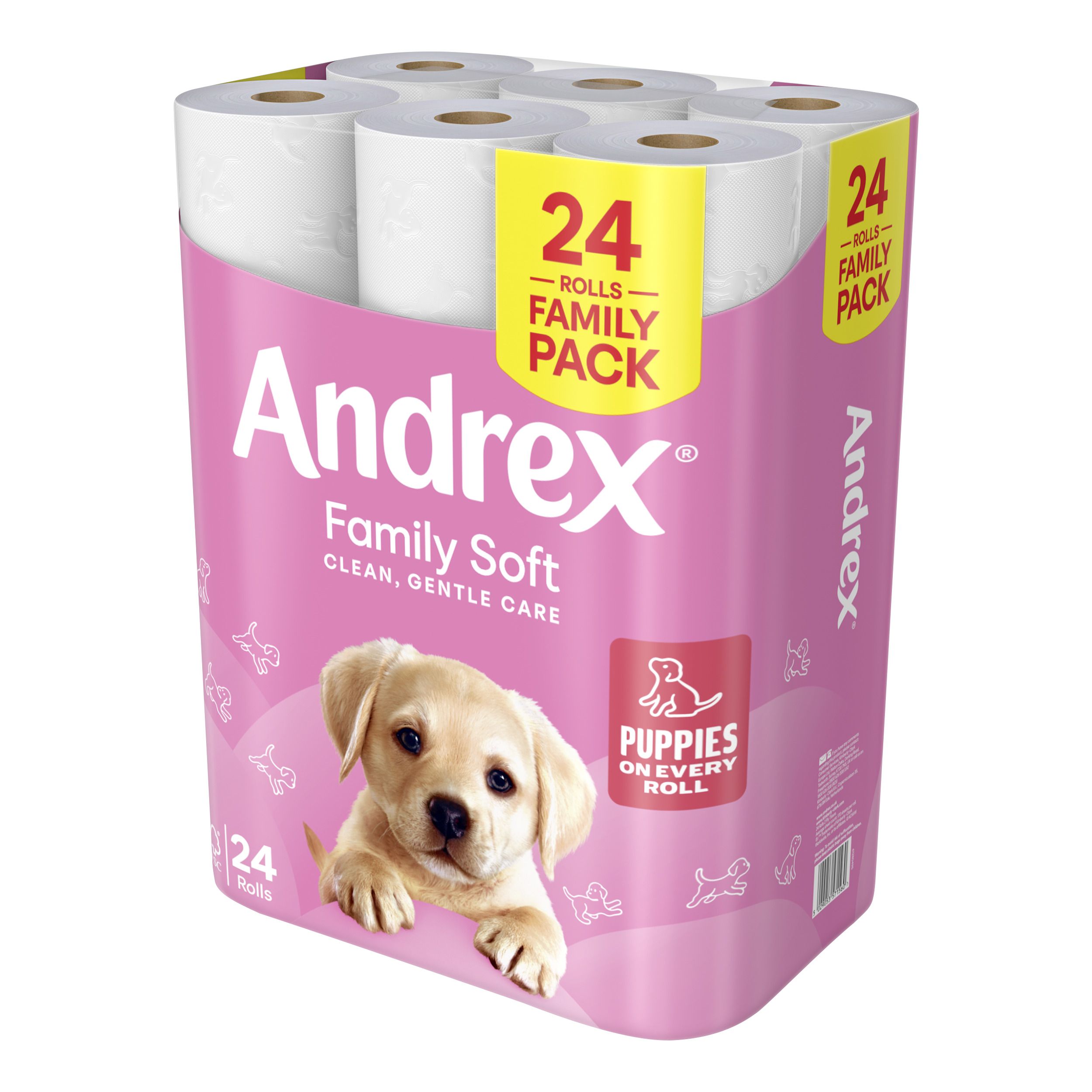 Andrex White Toilet roll, Pack of 24
