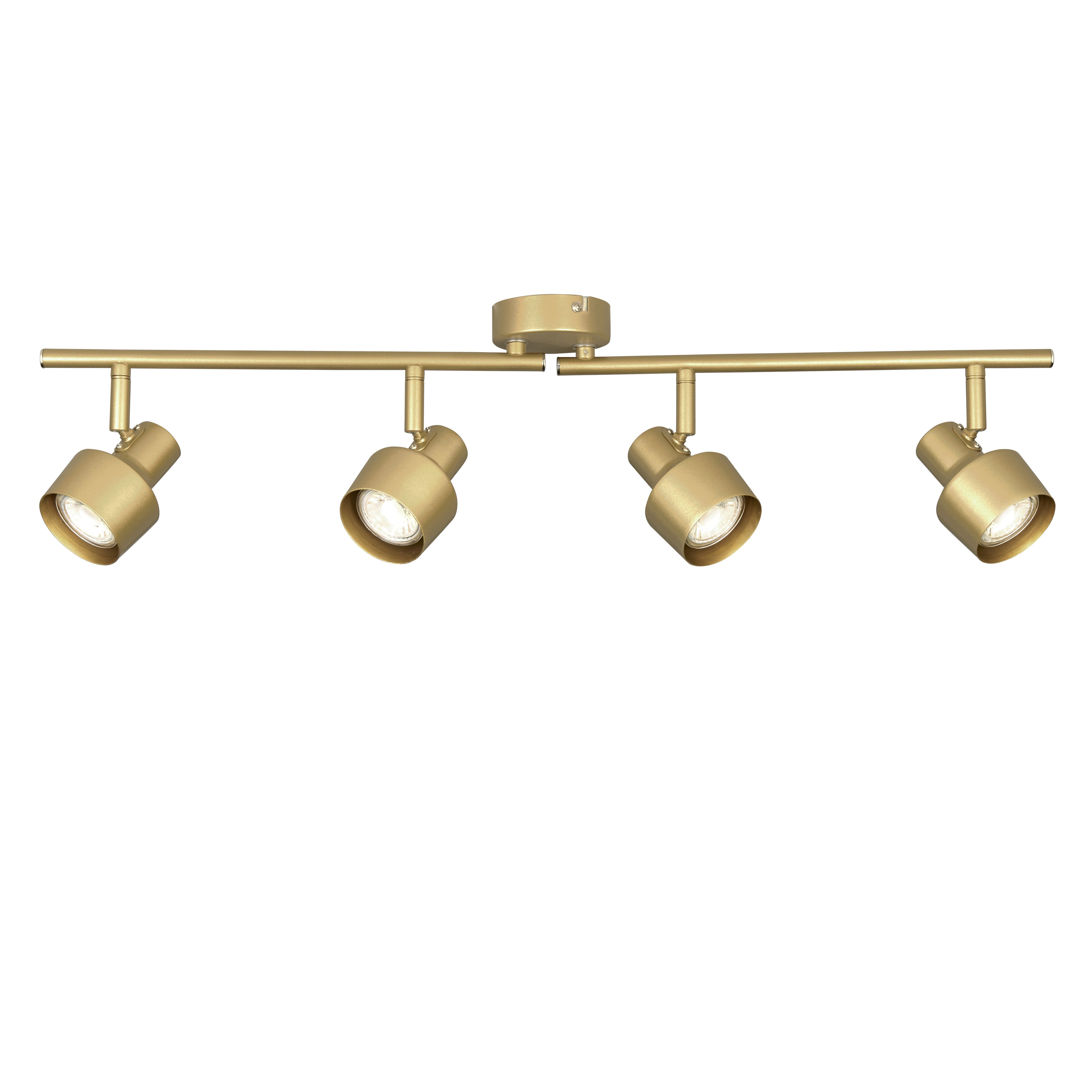 Anise Satin Gold effect 4 Light Spotlight bar