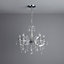 Annelise Chandelier Silver effect 5 Lamp Ceiling light