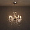 Annelise Chandelier Silver effect 5 Lamp Ceiling light