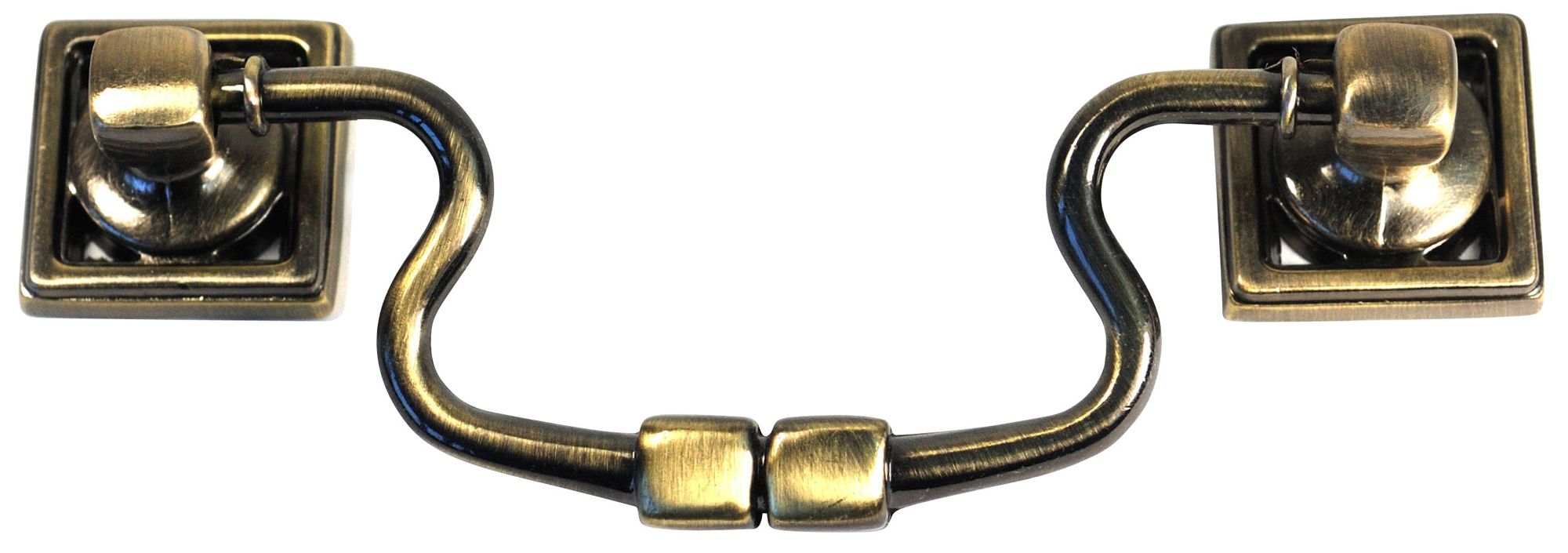 Antique brass effect Furniture Handle (L)26mm