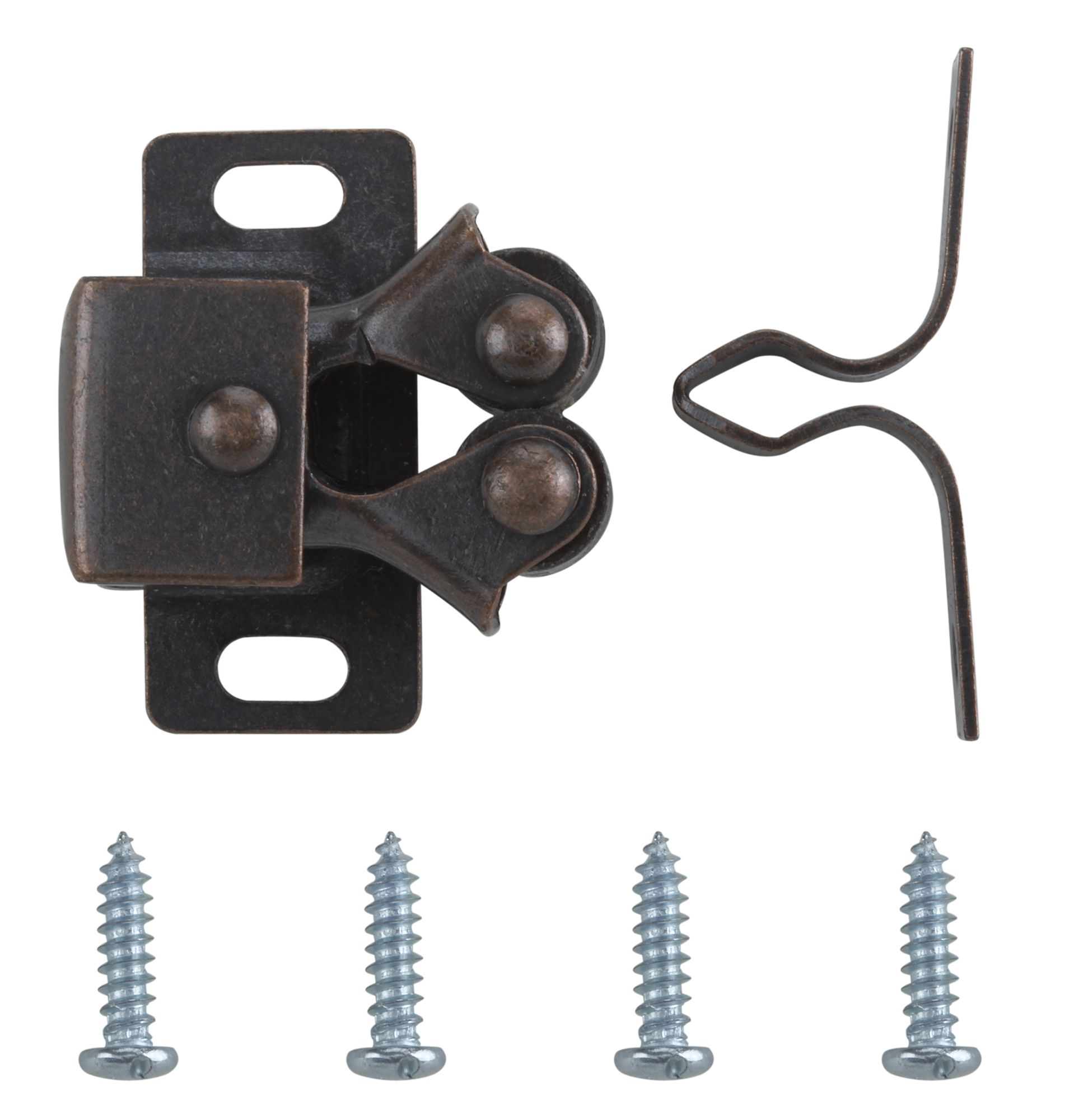 Antique effect Carbon steel Double roller catch