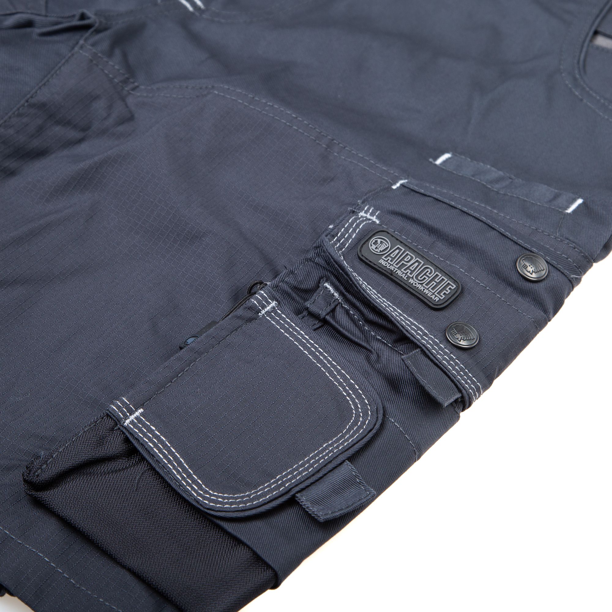 Apache Industrial Wear ATS Cargo Grey Men's Shorts W32"