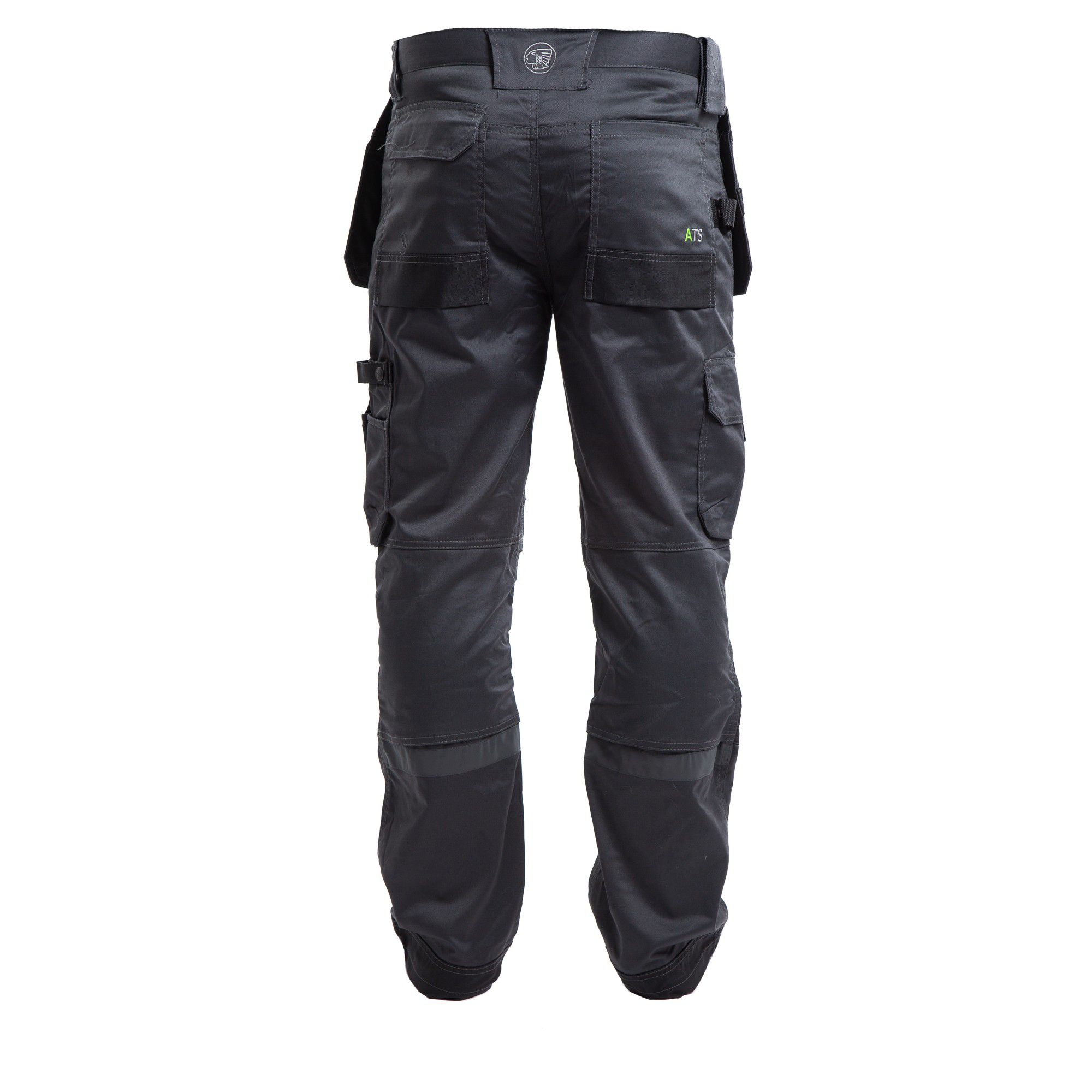 Apache Industrial Wear Grey & black Men's Holster pocket trousers, W32" L31"
