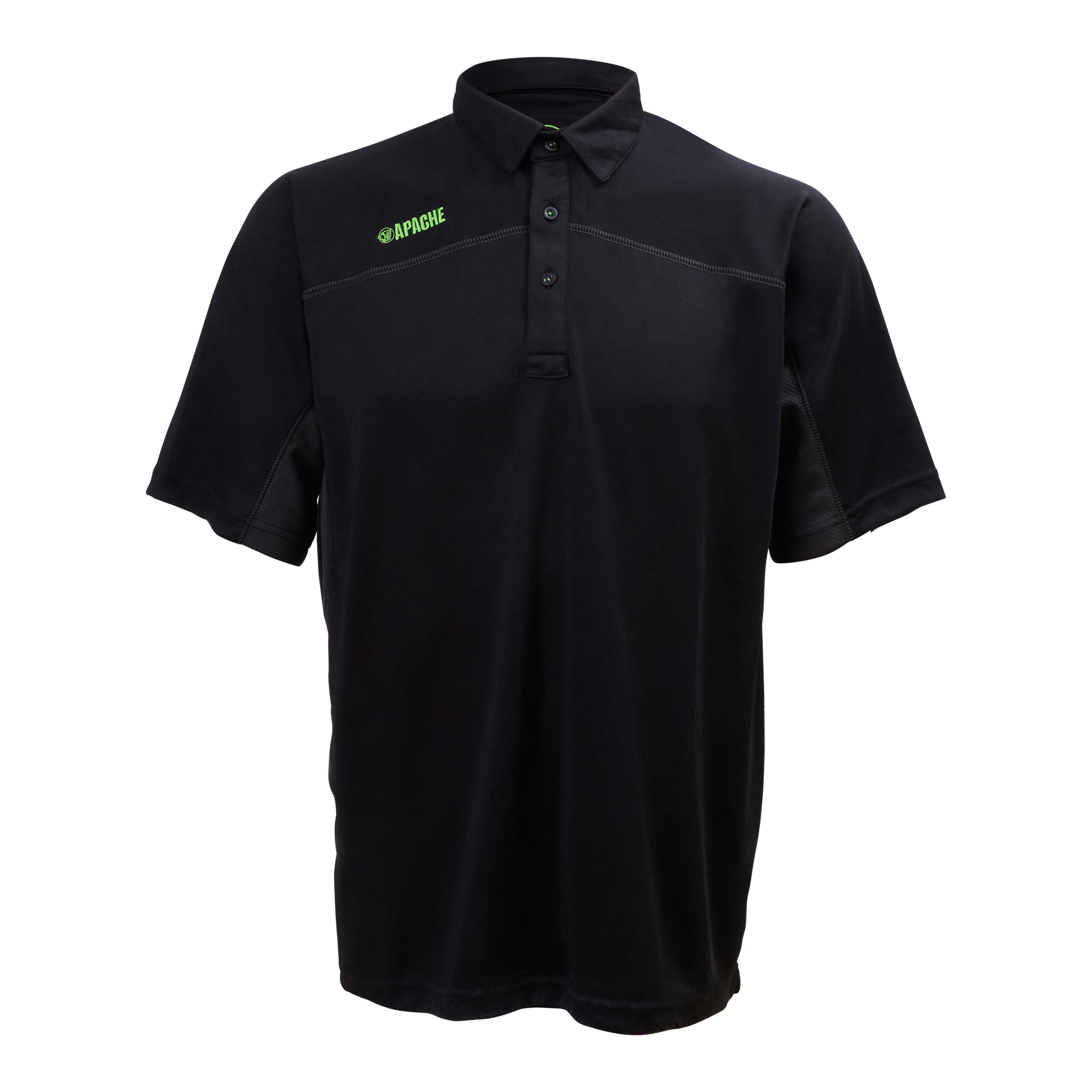 Apache Langley Black & grey Men's Polo shirt X Large
