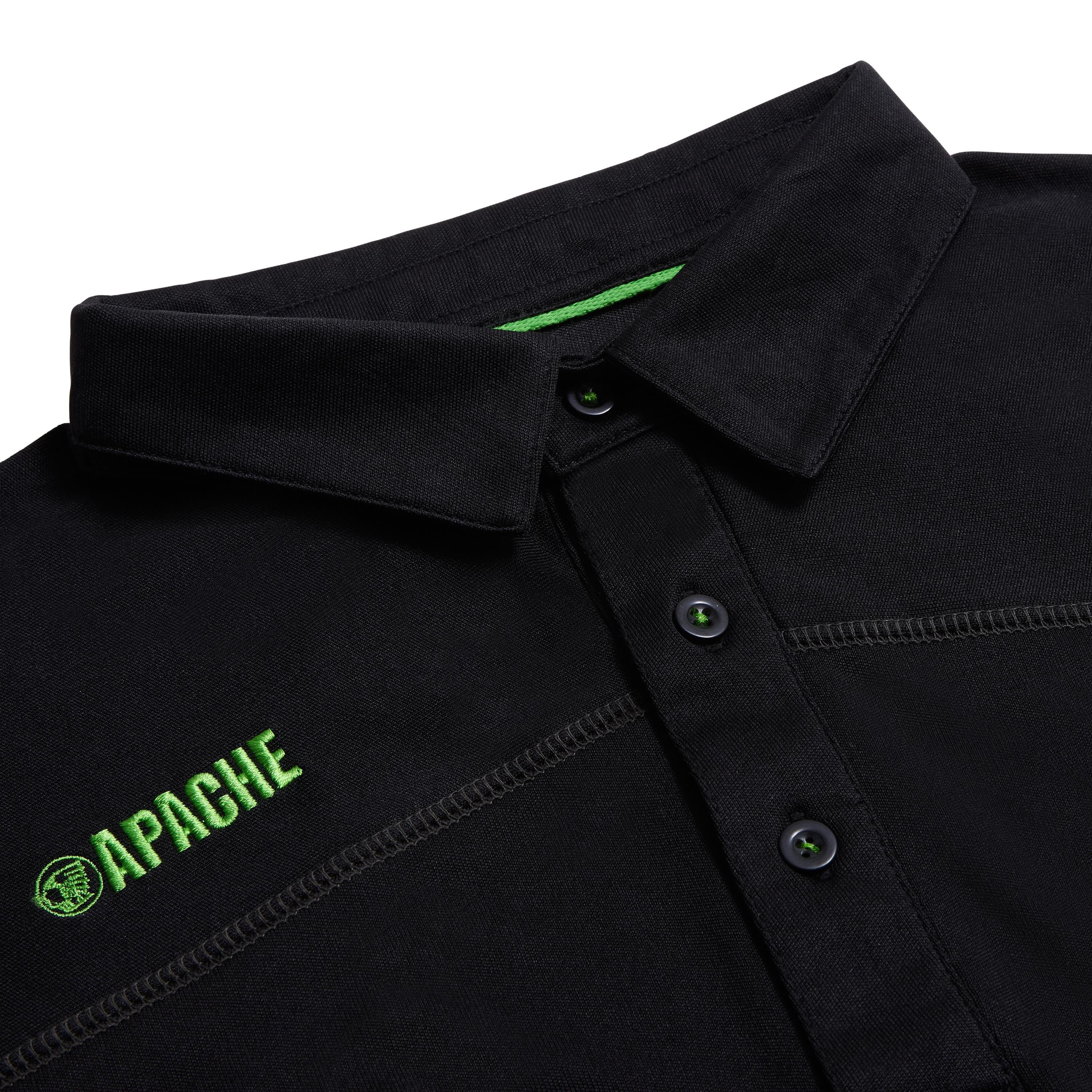 Apache Langley Black & grey Men's Polo shirt X Large