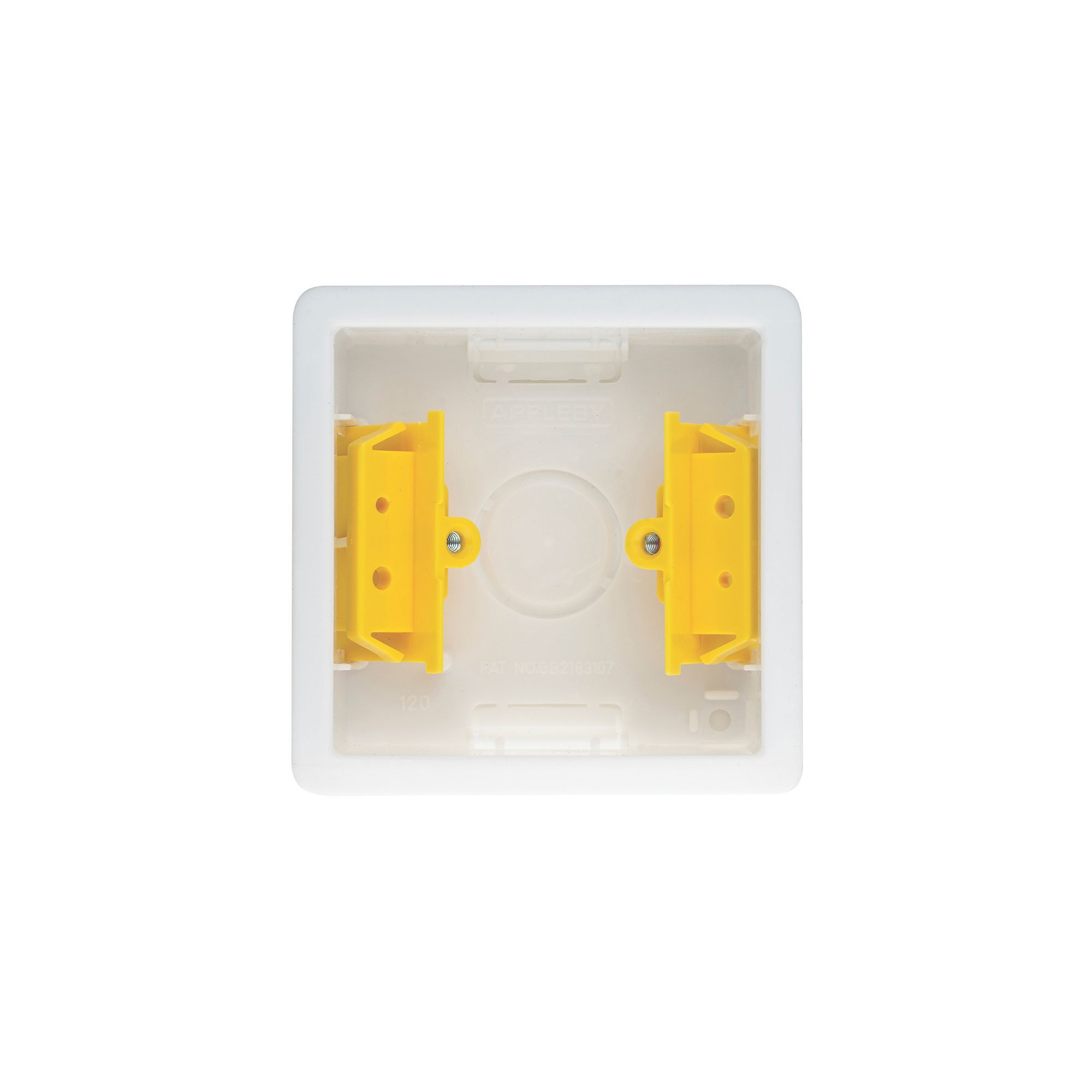 Appleby Plastic 35mm Single Pattress box, Pack of 5