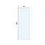 Aquadry Cassien Chrome effect Rectangular Wet room glass screen kit & Ceiling-mounted bar (H)200cm (W)70cm