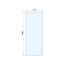 Aquadry Cassien Matt Black Rectangular Wet room glass screen kit & Ceiling-mounted bar (H)200cm (W)80cm