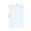 Aquadry Cassien Rectangular Wet room glass screen kit (H)200cm (W)120cm