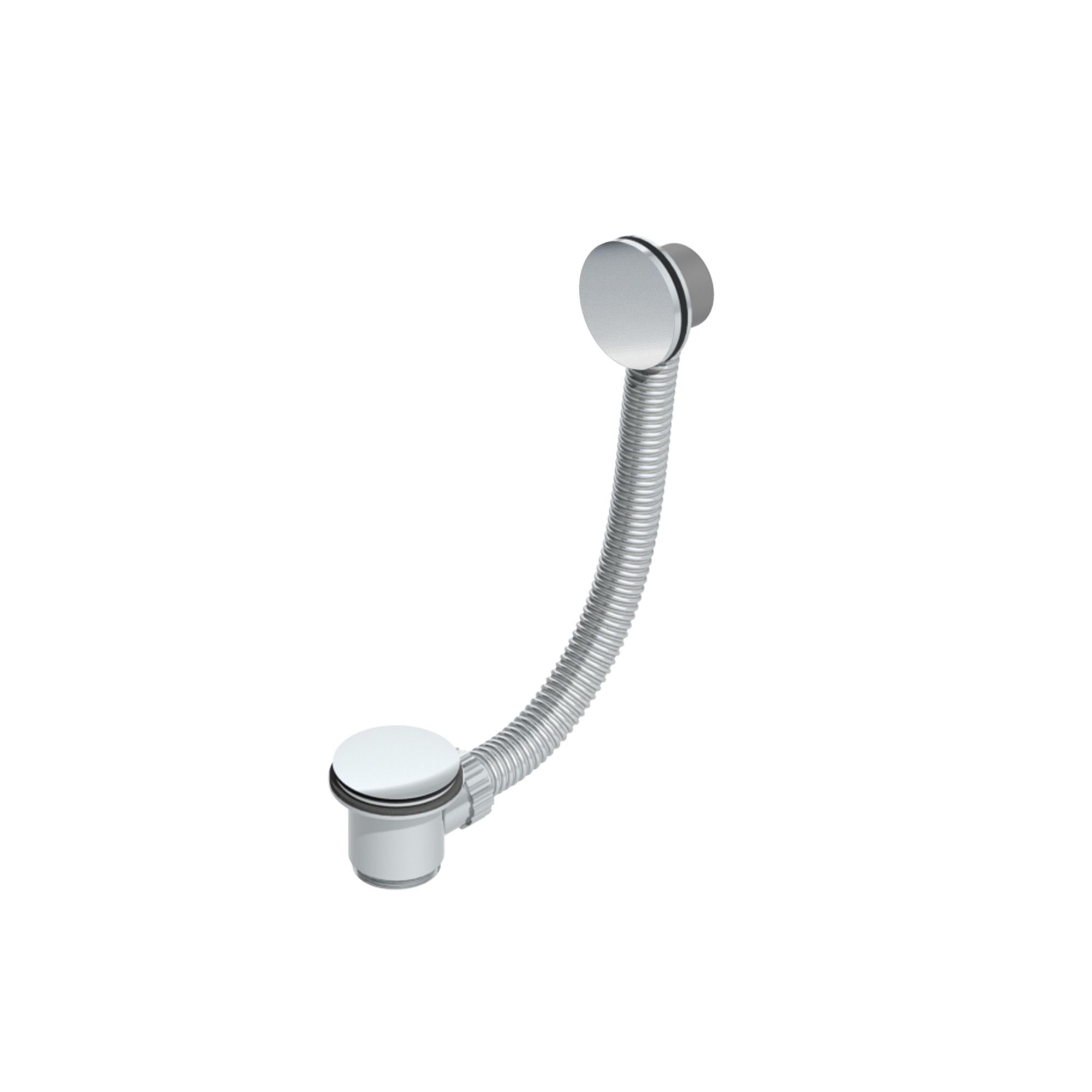 Aquadry Chrome-plated Gloss Chrome effect Slotted Sprung Bath Waste ...