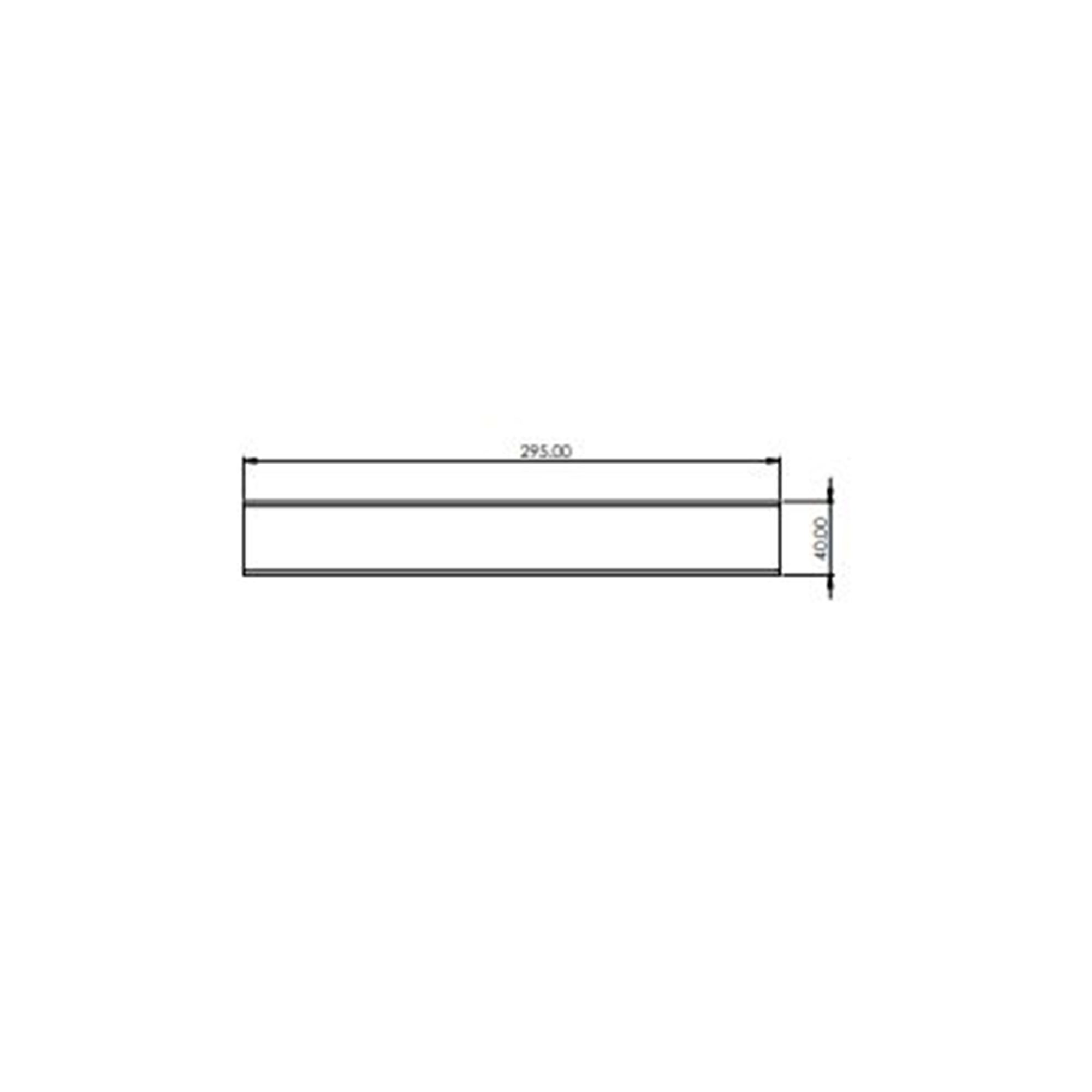 Aquadry Linear 300 Black Wet room Drain cover