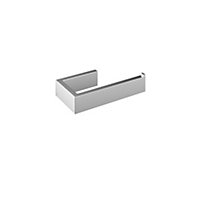 Aquadry Oria Chrome effect Wall-mounted Toilet roll holder (H)35mm (W)153mm