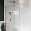 Aquadry Oria Gloss Chrome effect Wall-mounted Shower arm