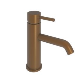 Aquadry Oria Standard Bronze effect Round Deck-mounted Sink Tap