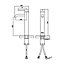 Aquadry Oria Tall Matt Black Round Deck-mounted Sink or worktop Tap