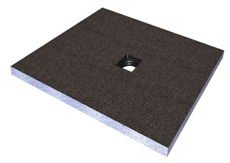 Aquadry Square Shower tray kit (L)100cm (W)100cm (H)3cm