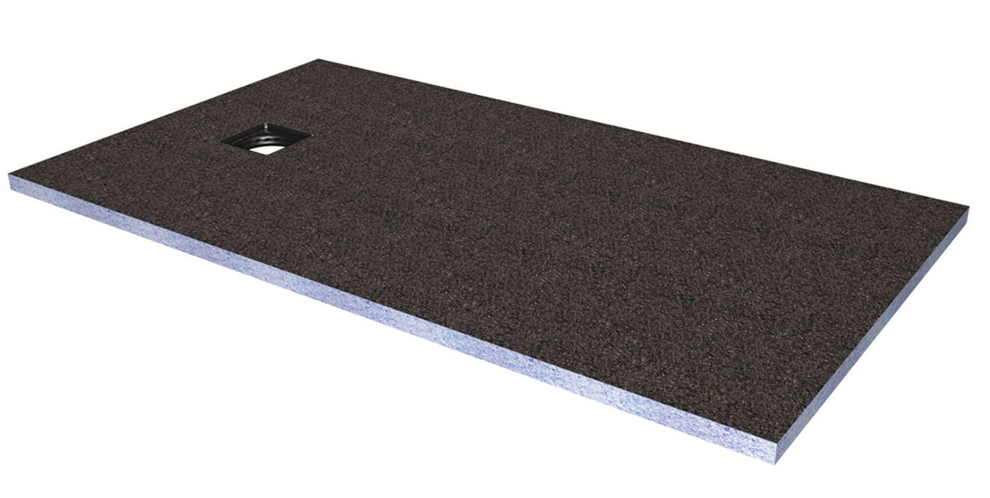 Aquadry Square Shower tray kit (L)160cm (W)90cm (H)3cm